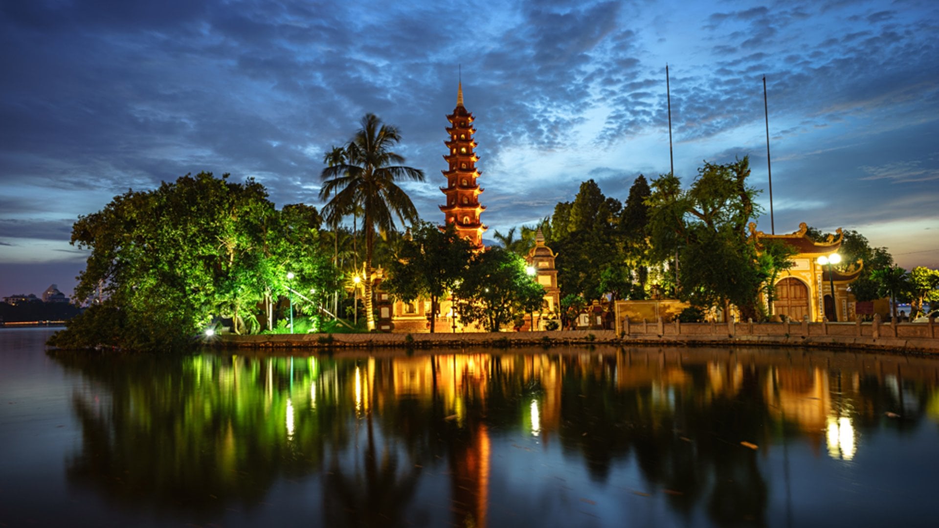 Tran Quoc Pagoda and Temple in Hanoi, Vietnam