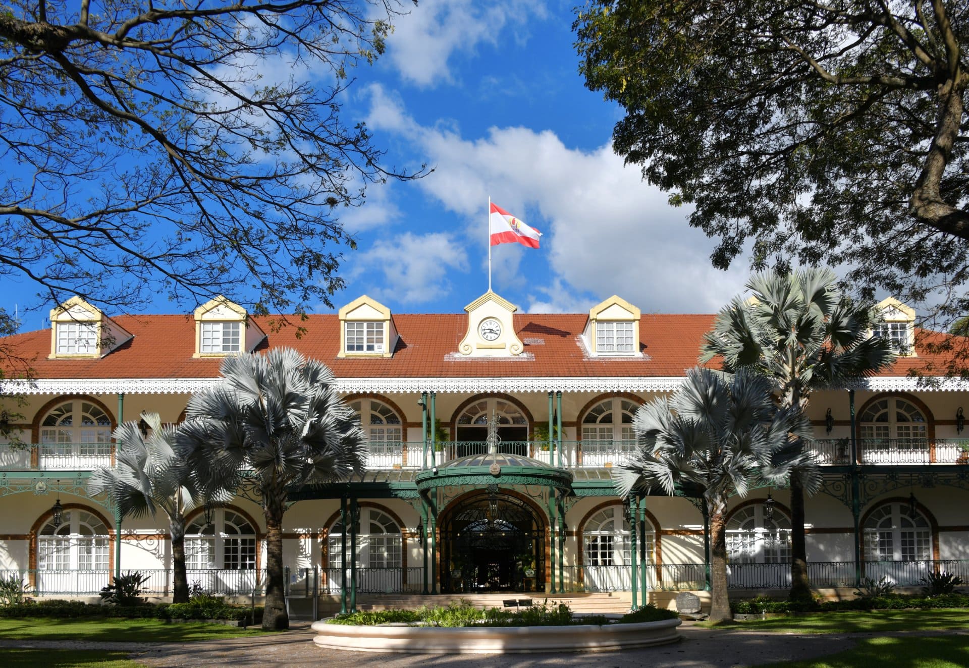 View of the Presidential Palace, Papeete, Tahiti