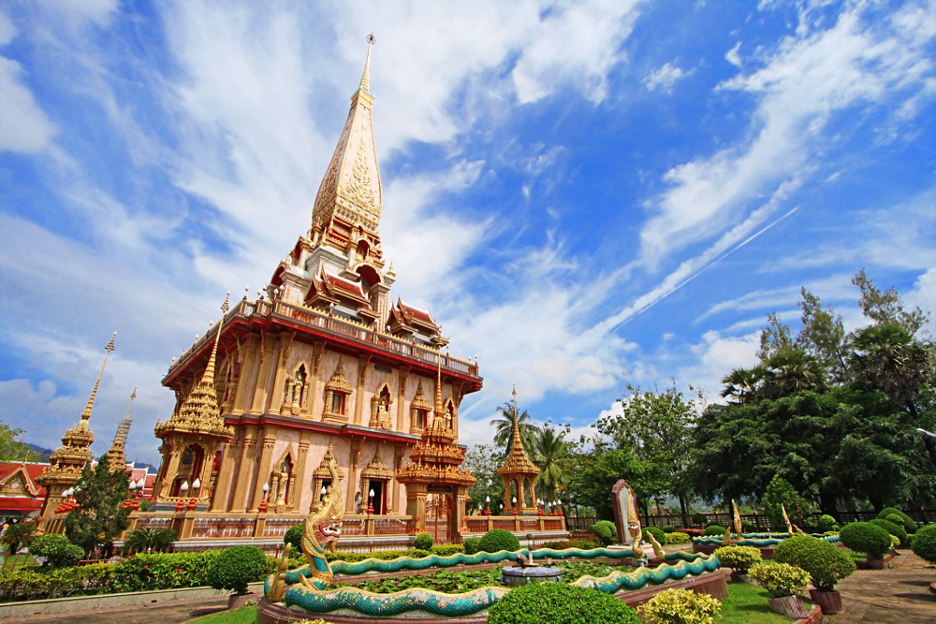 Wat Chalong Pagoda in Phuket, Thailand
