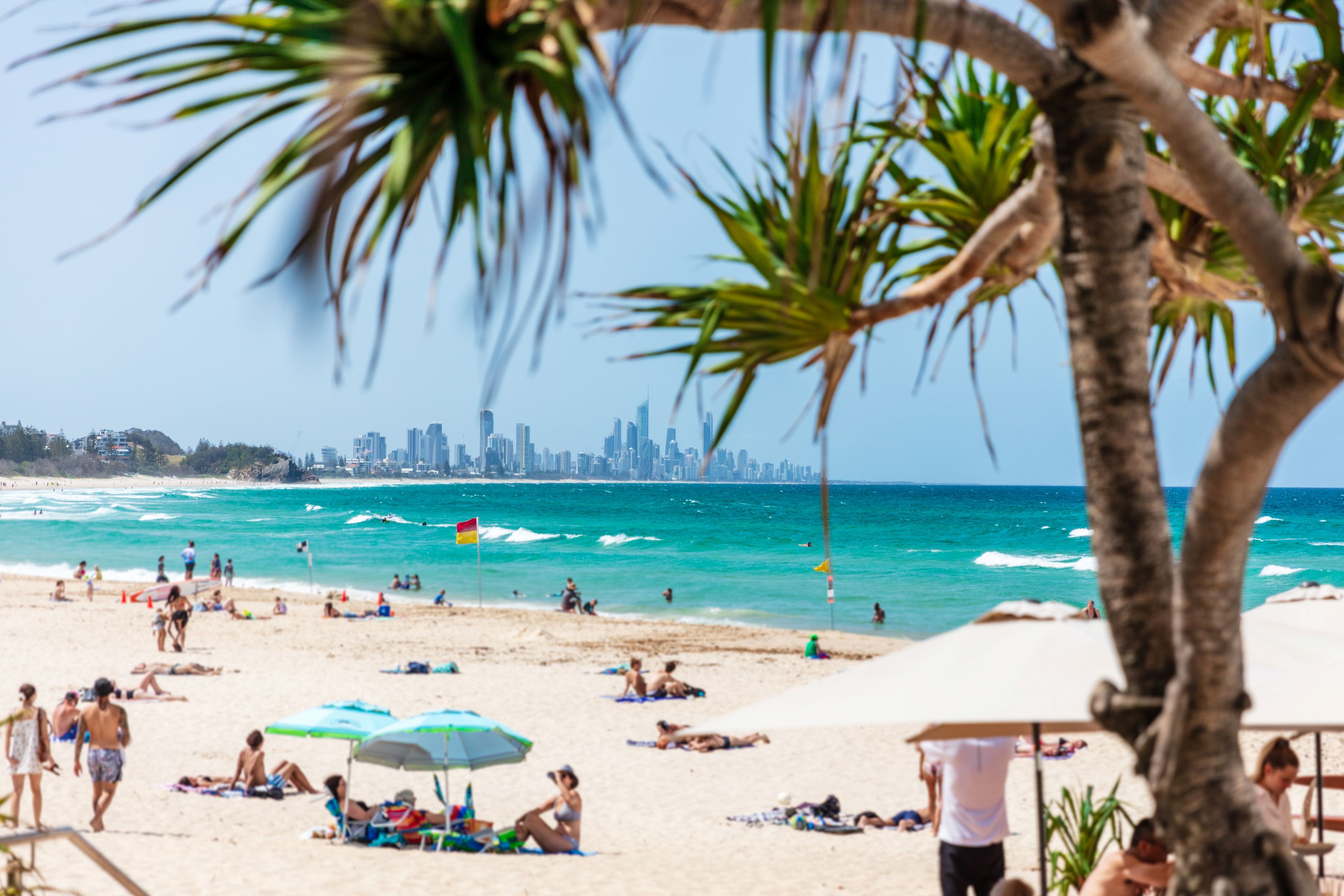 Images All content Images Photos Illustrations Vectors Video Burleigh Heads beach on a perfect Gold Coast day