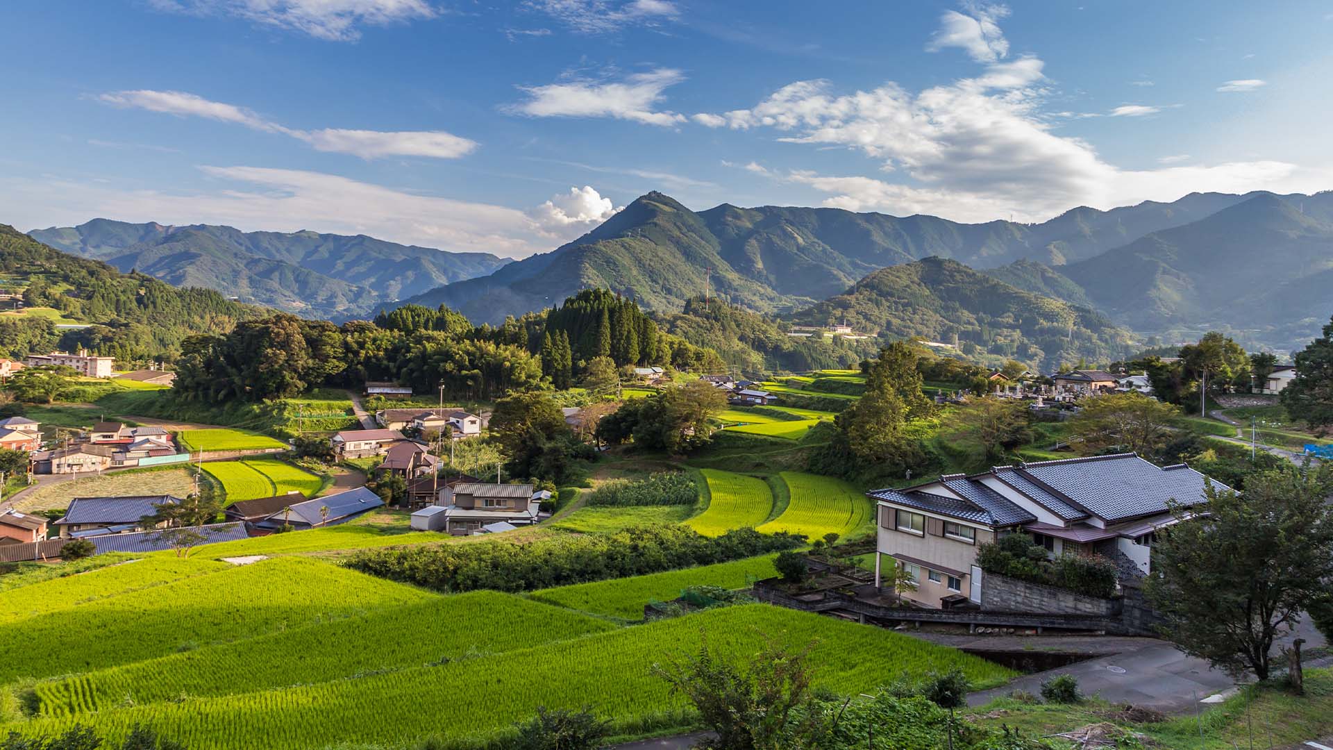 Miyazaki prefecture in Kyushu provides idyllic pastoral views in Japan