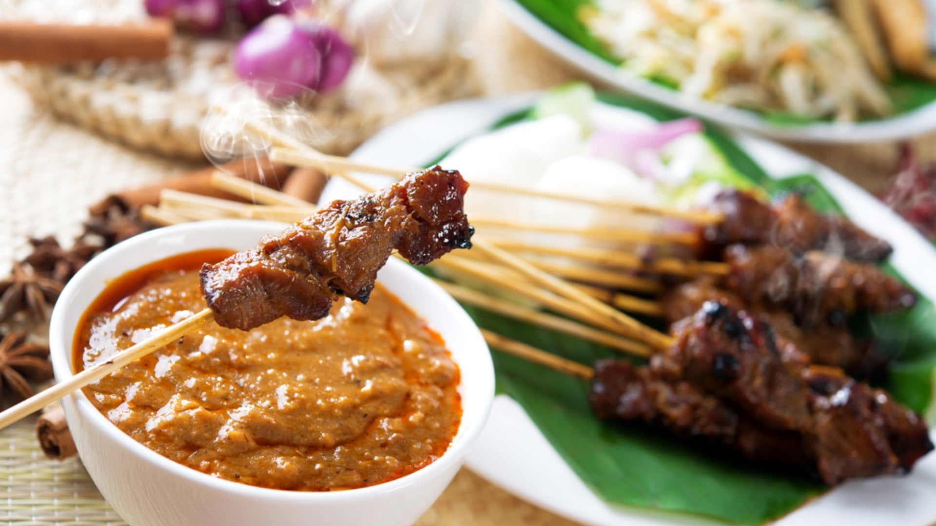 satay grilled meats