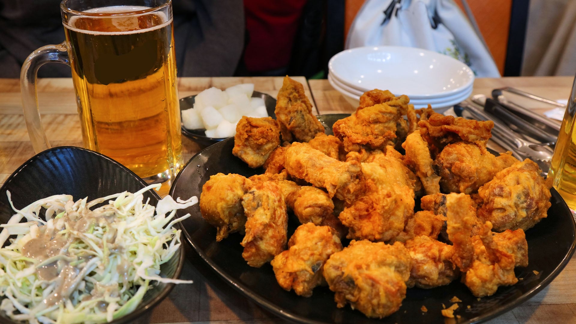 Chimaek fried chicken in Korea