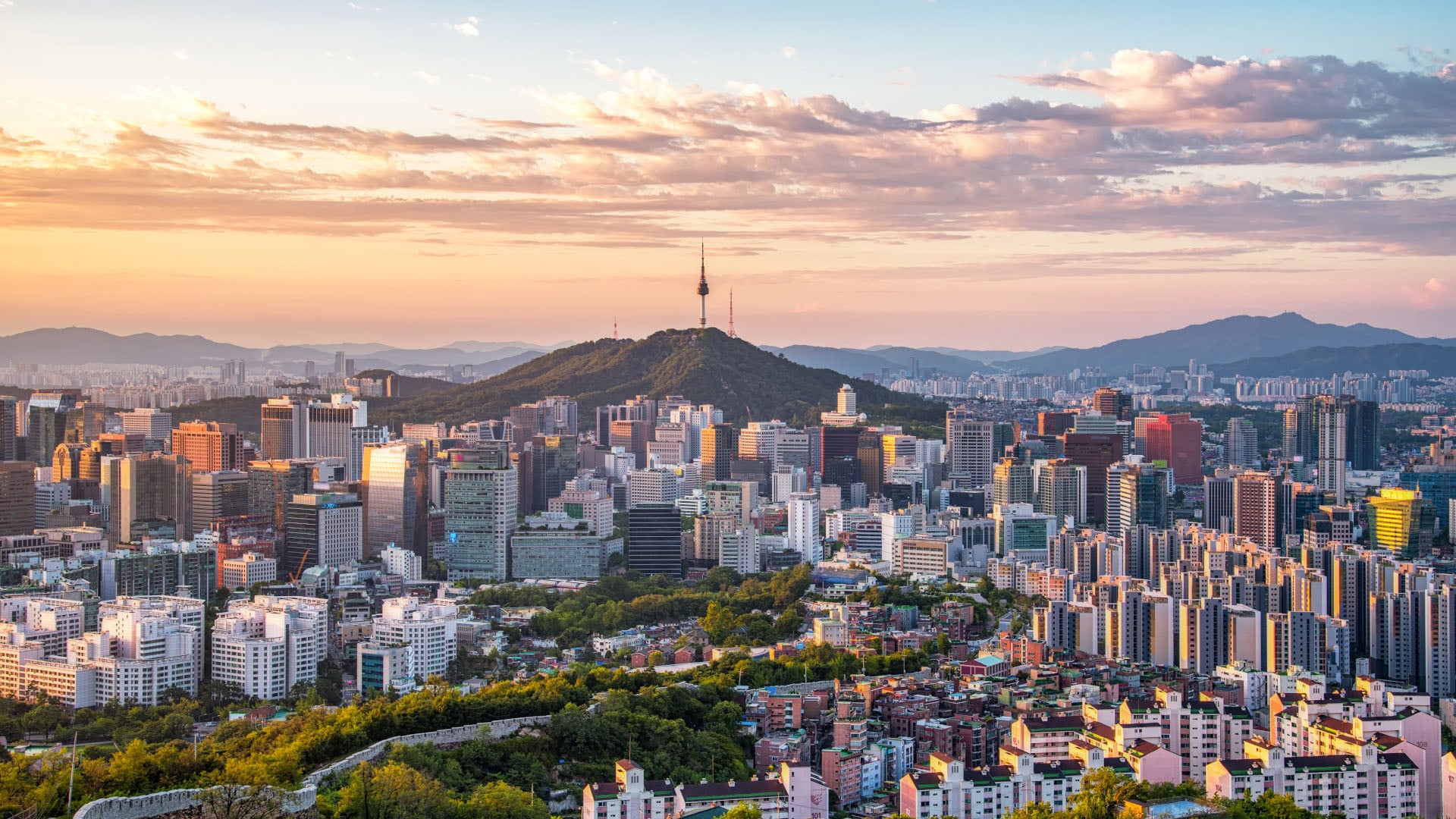 Skyline of Seoul, South Korea