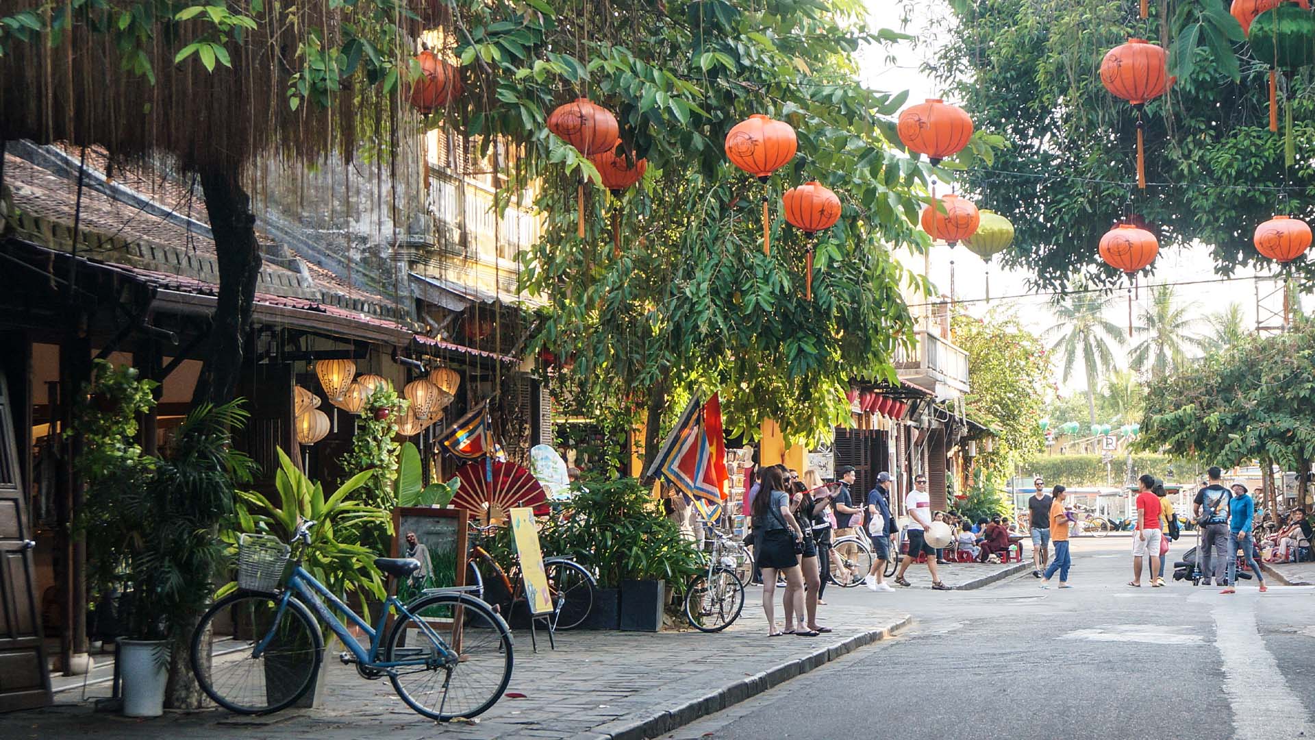 Busy street in Hanoi Vietnam.