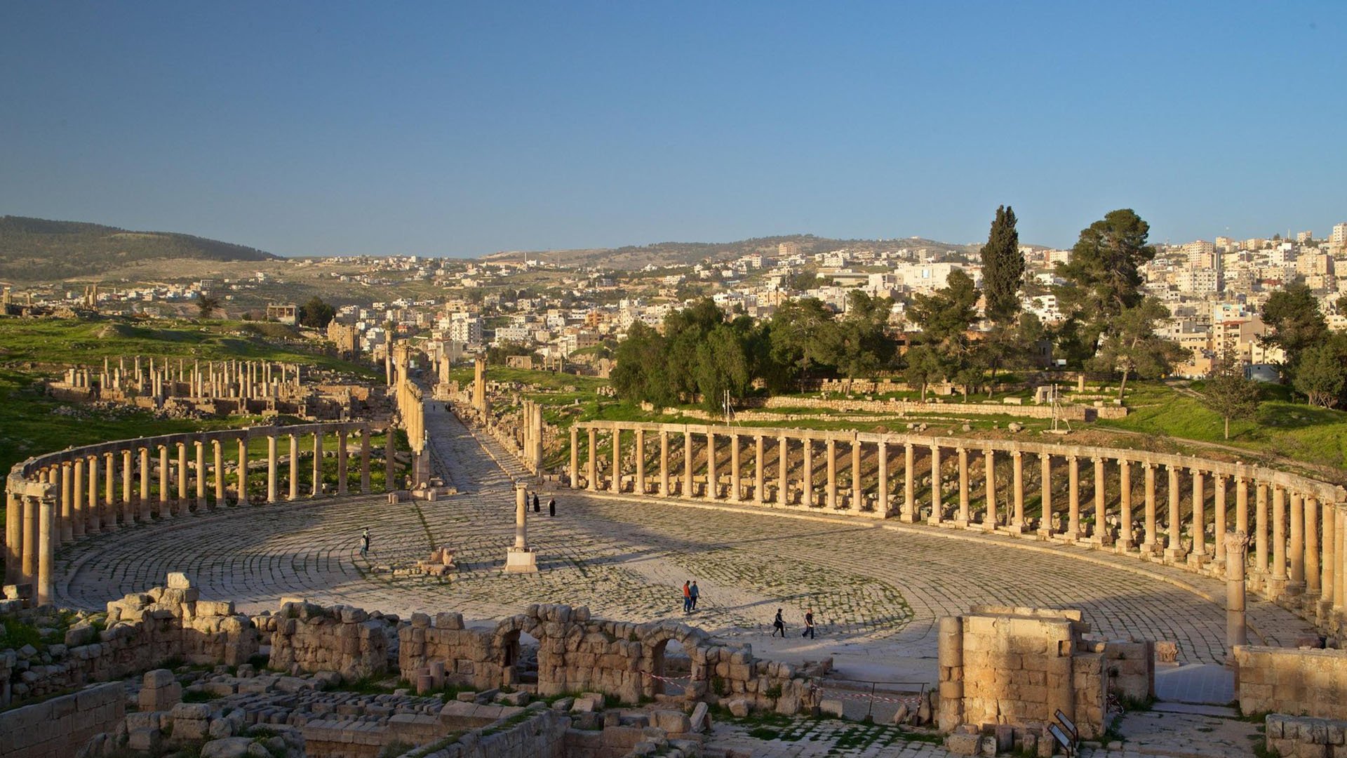 The Roman ruins of Jerash in northern Jordan