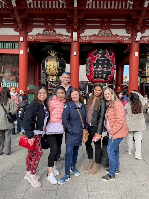 A Goway team posing in Japan