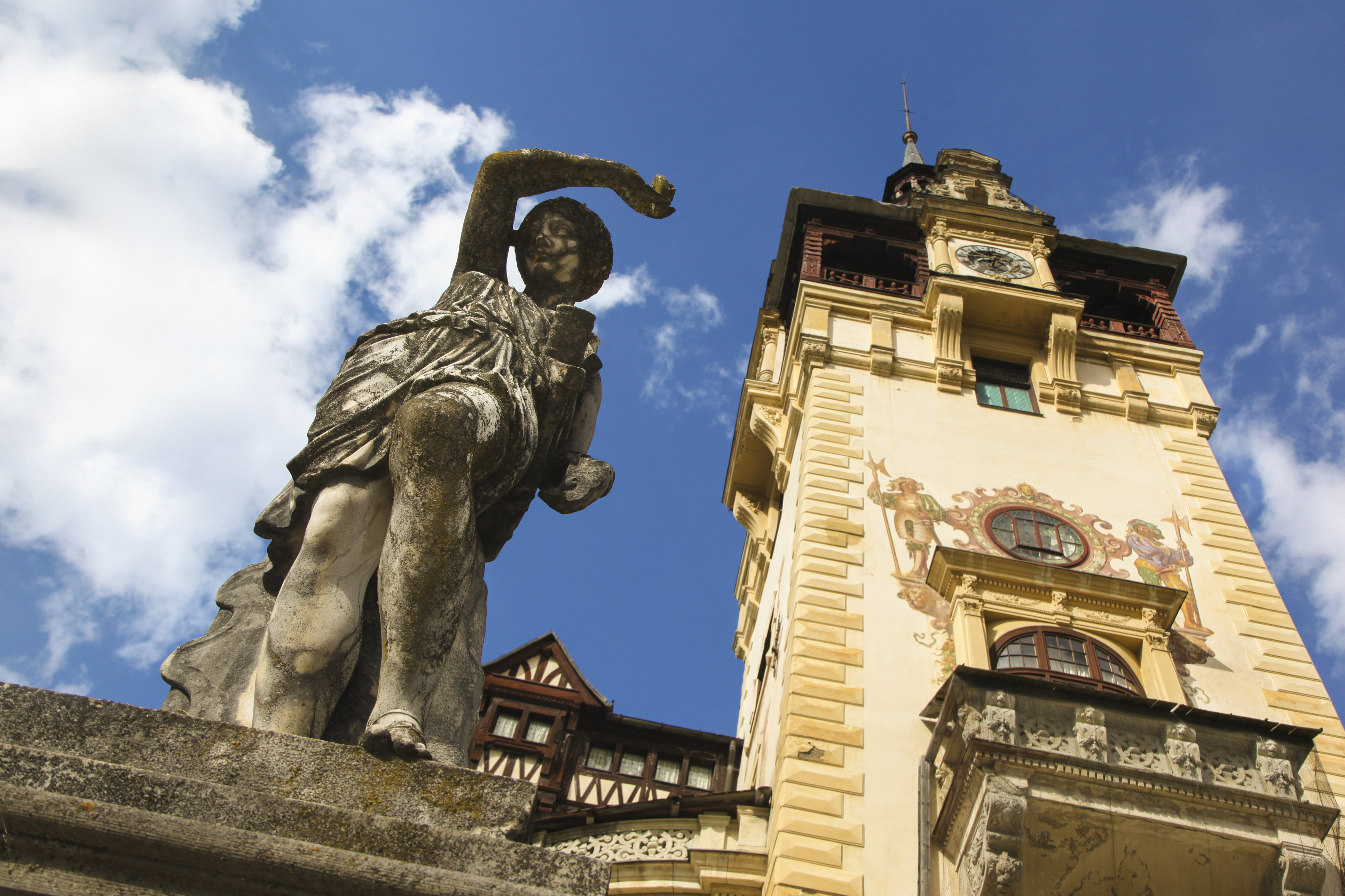 Peles Castle is a Neo-Renaissance castle in the Carpathian Mountains