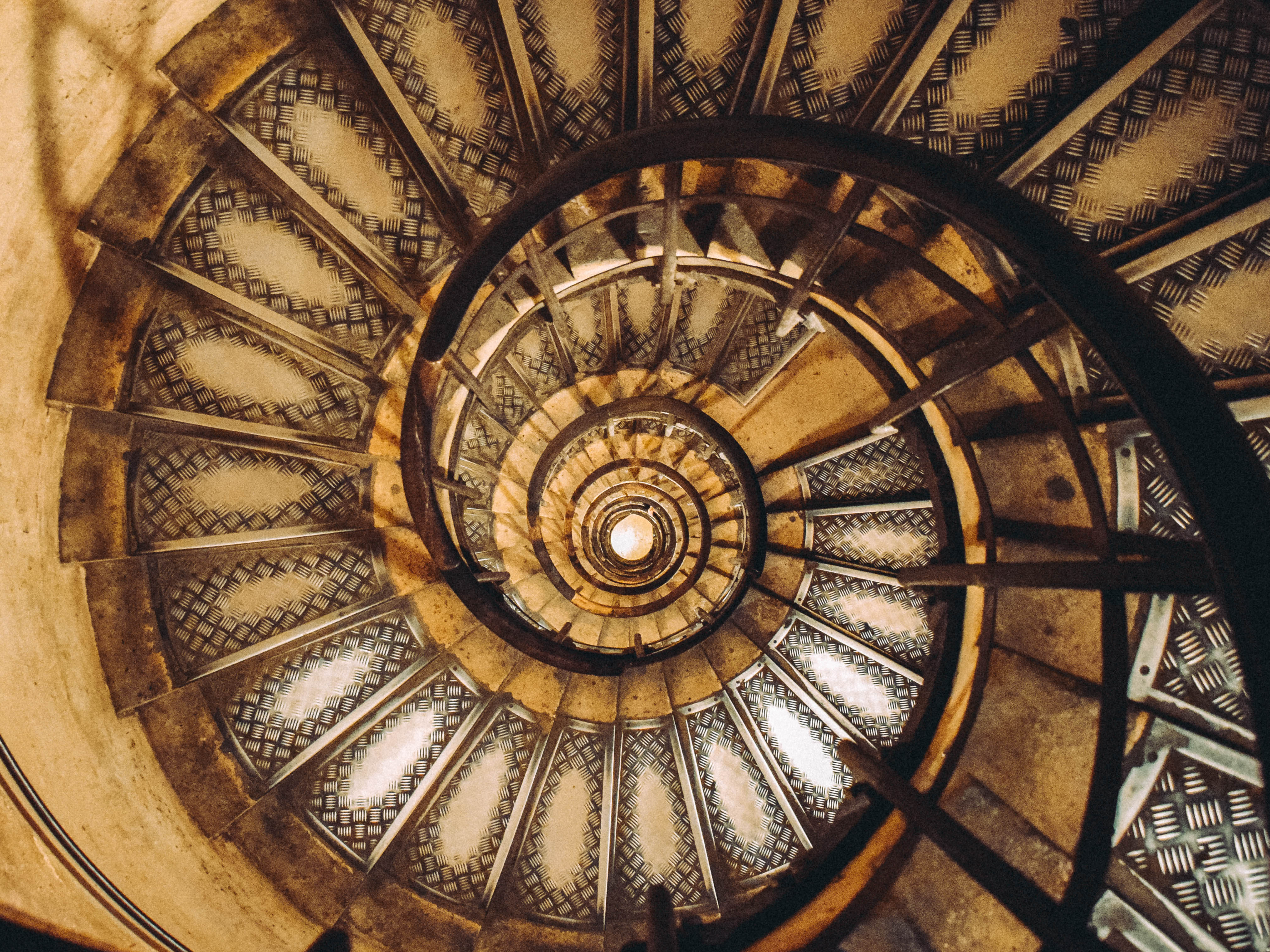 Staircase inside of Arc de Triomphe