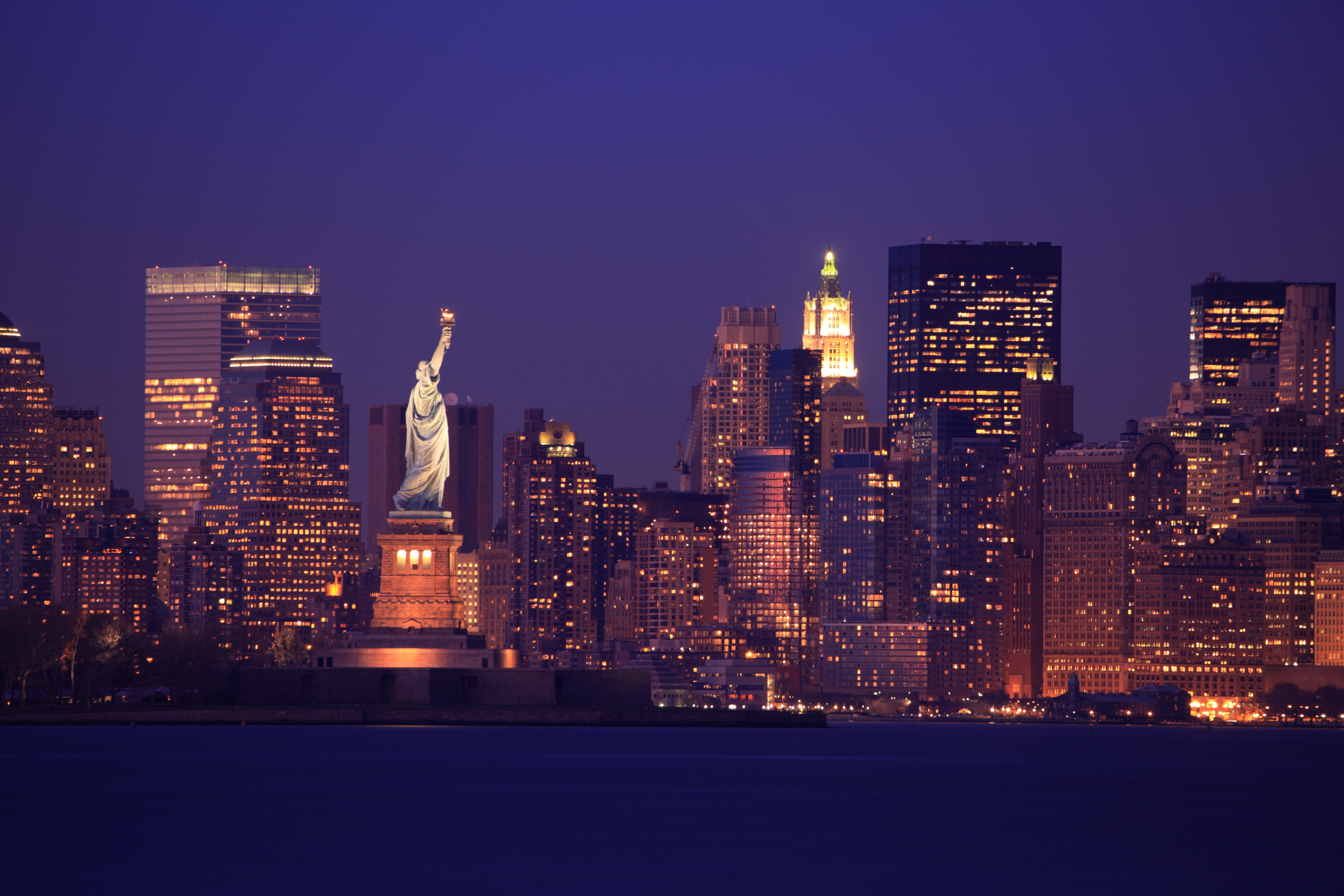 Statue of Liberty against the New York skyline
