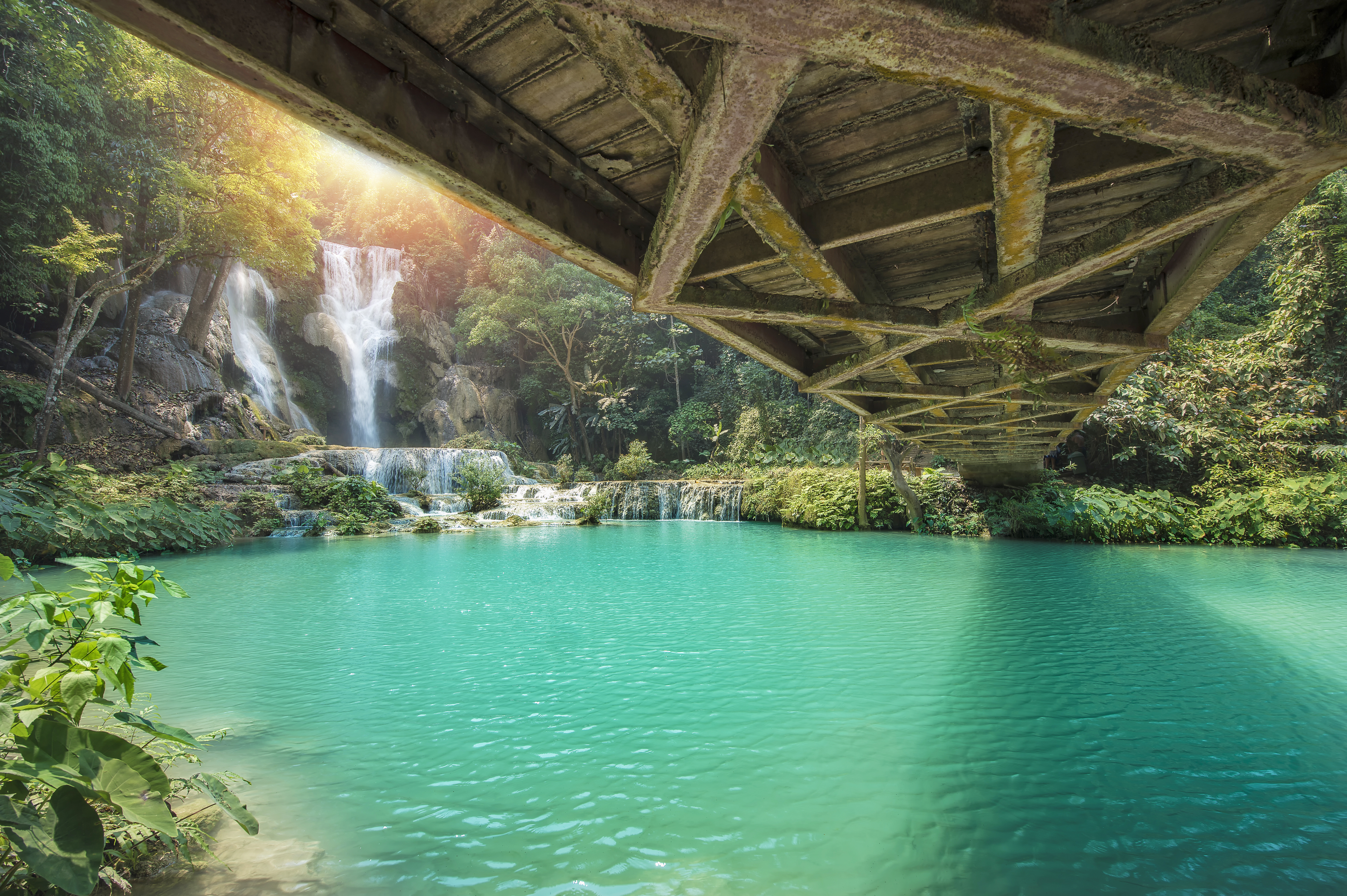 Breathtaking Kuang Si Waterfall Cascades