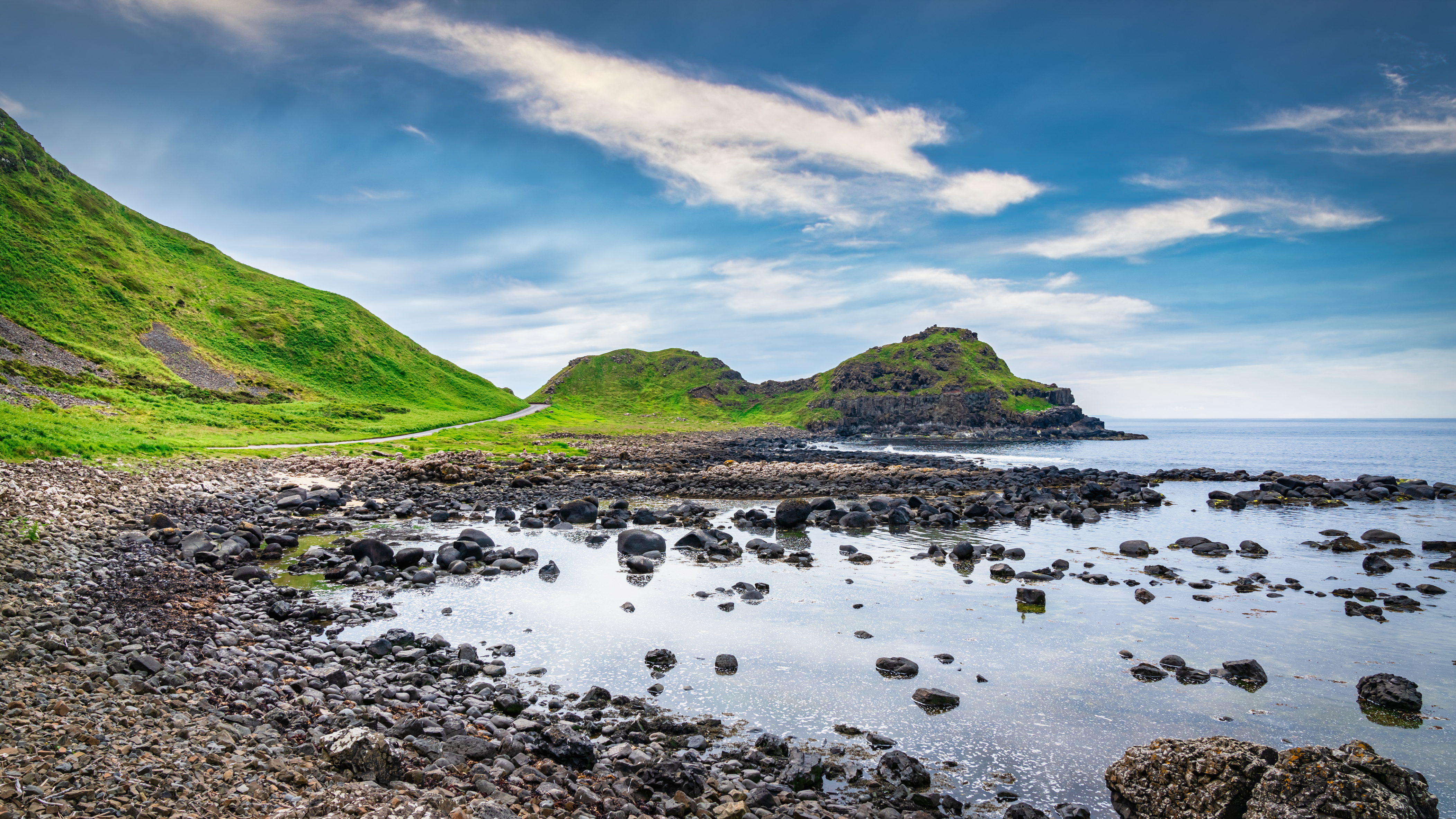 Summer Panorama of Giants Causeway