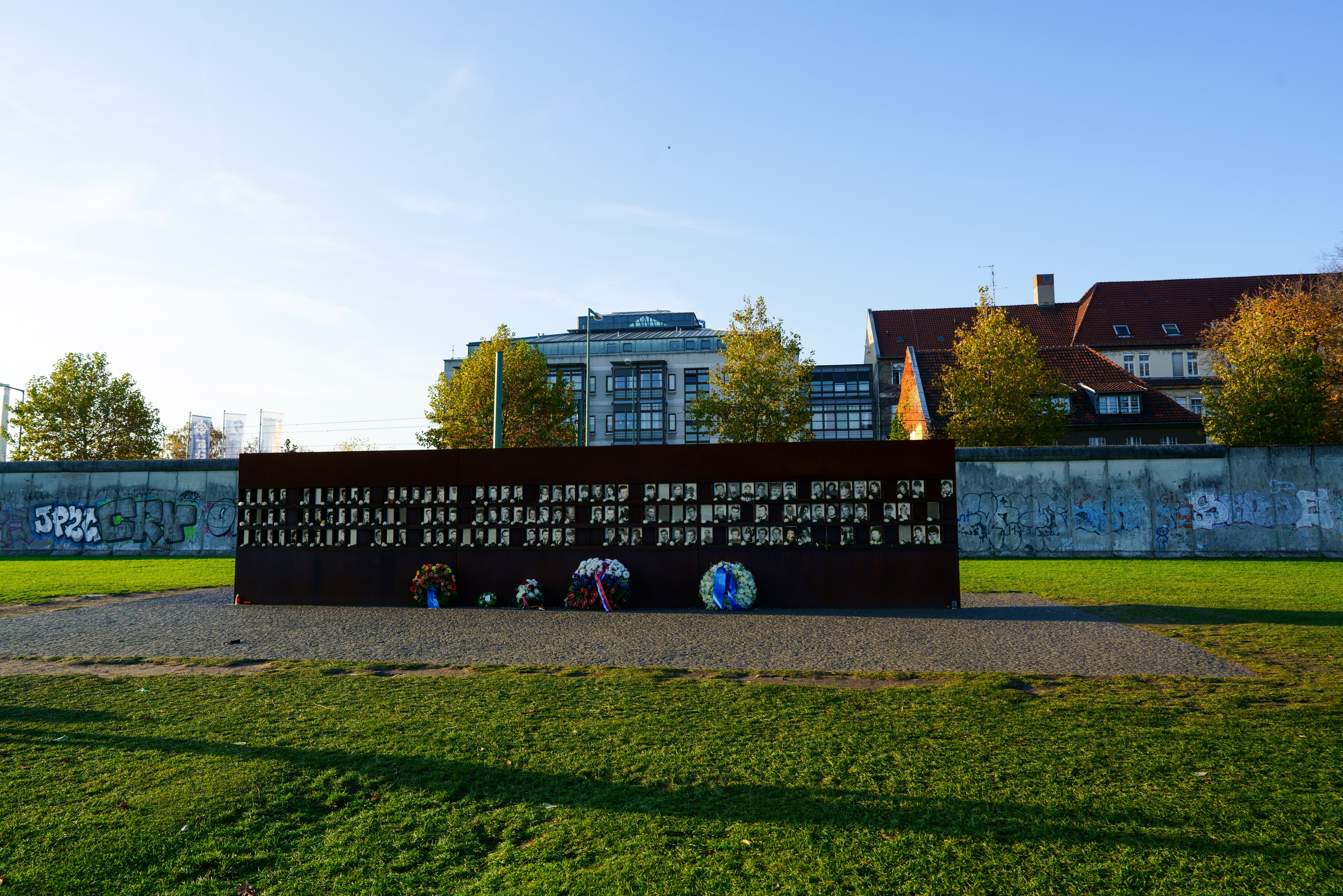 The Berlin Wall Memorial on the Bernauer Strasse in Central Berlin