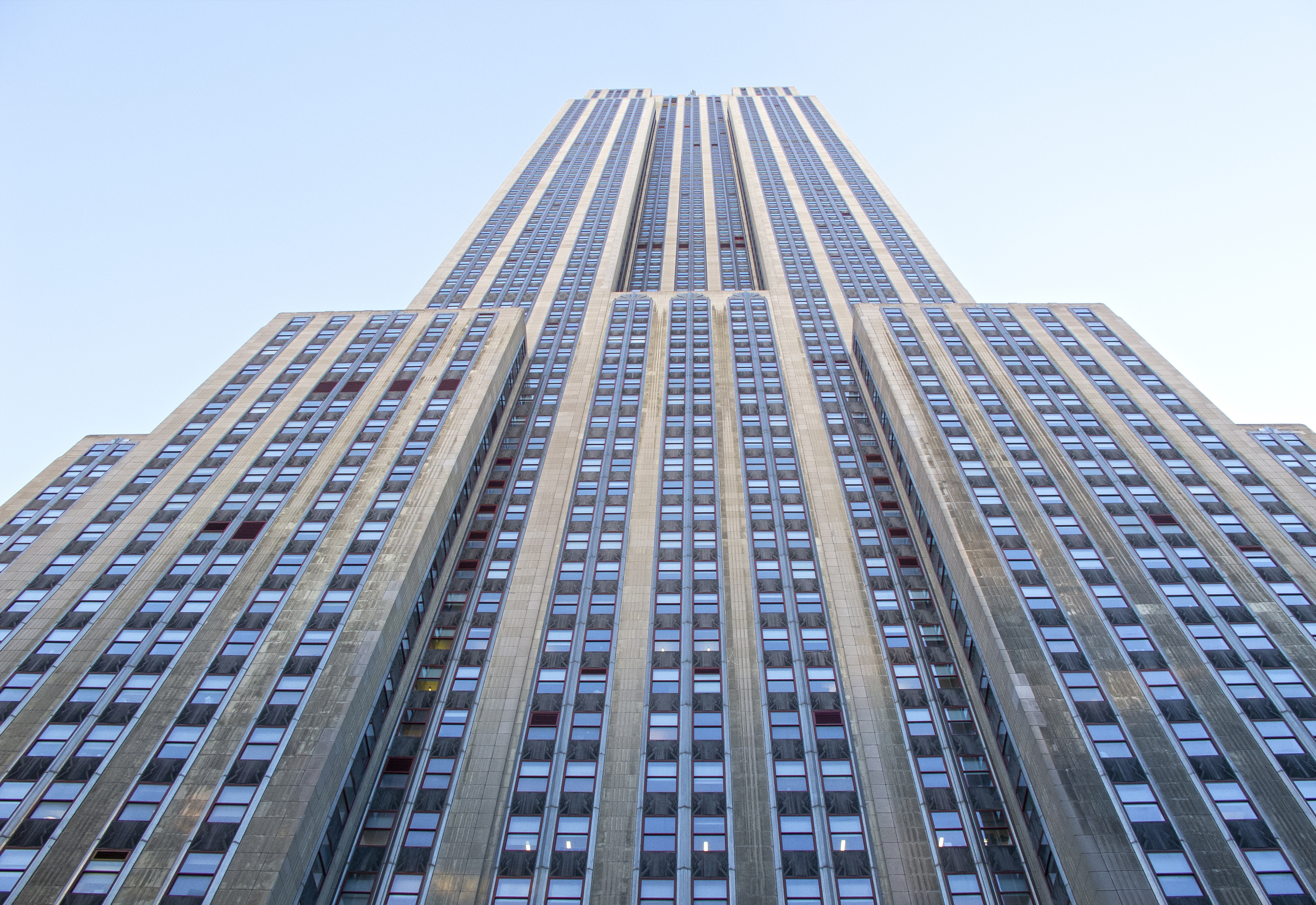 Facade of the Empire State Building on Fifth Avenue