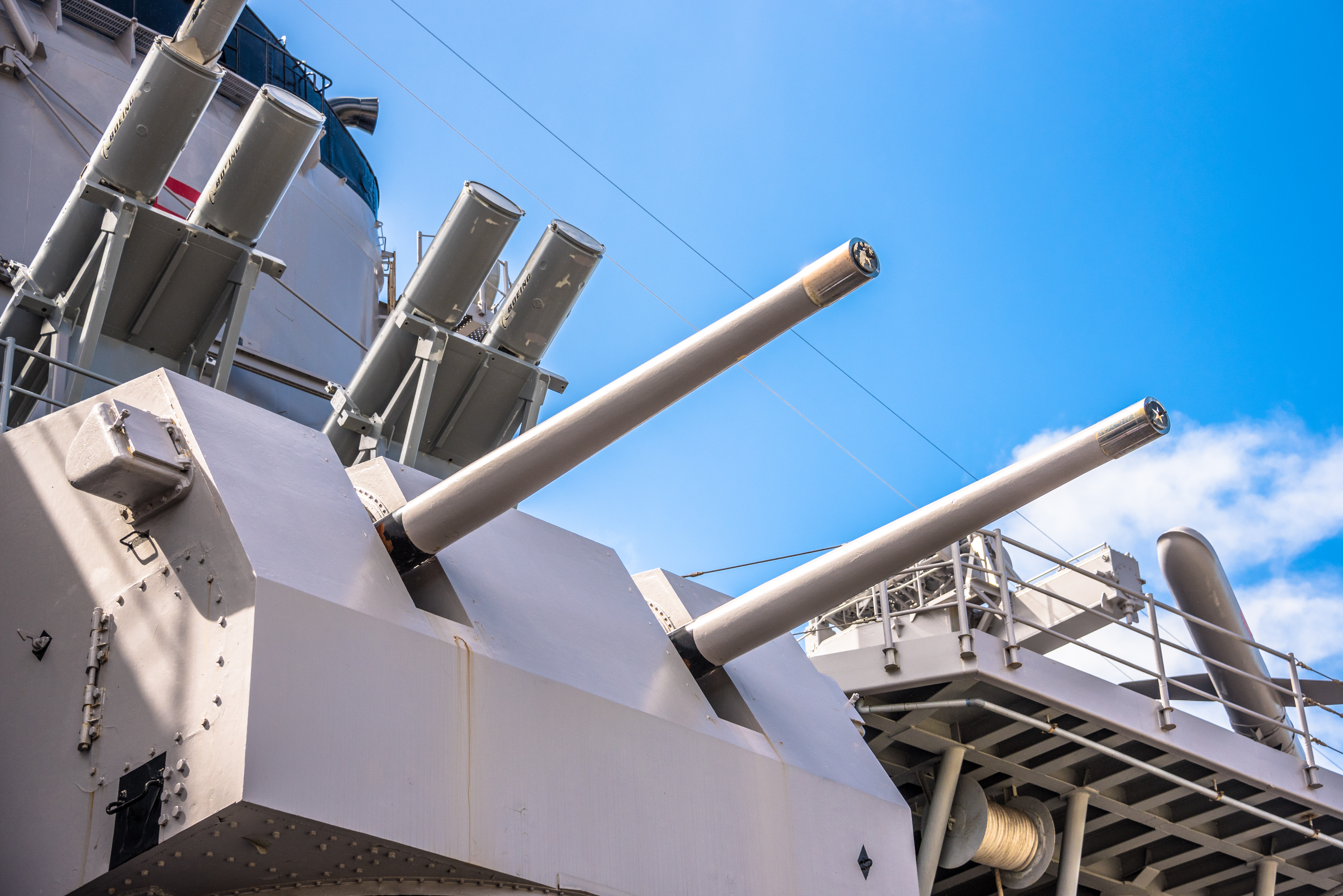 5-inch Guns and Missile Launcher