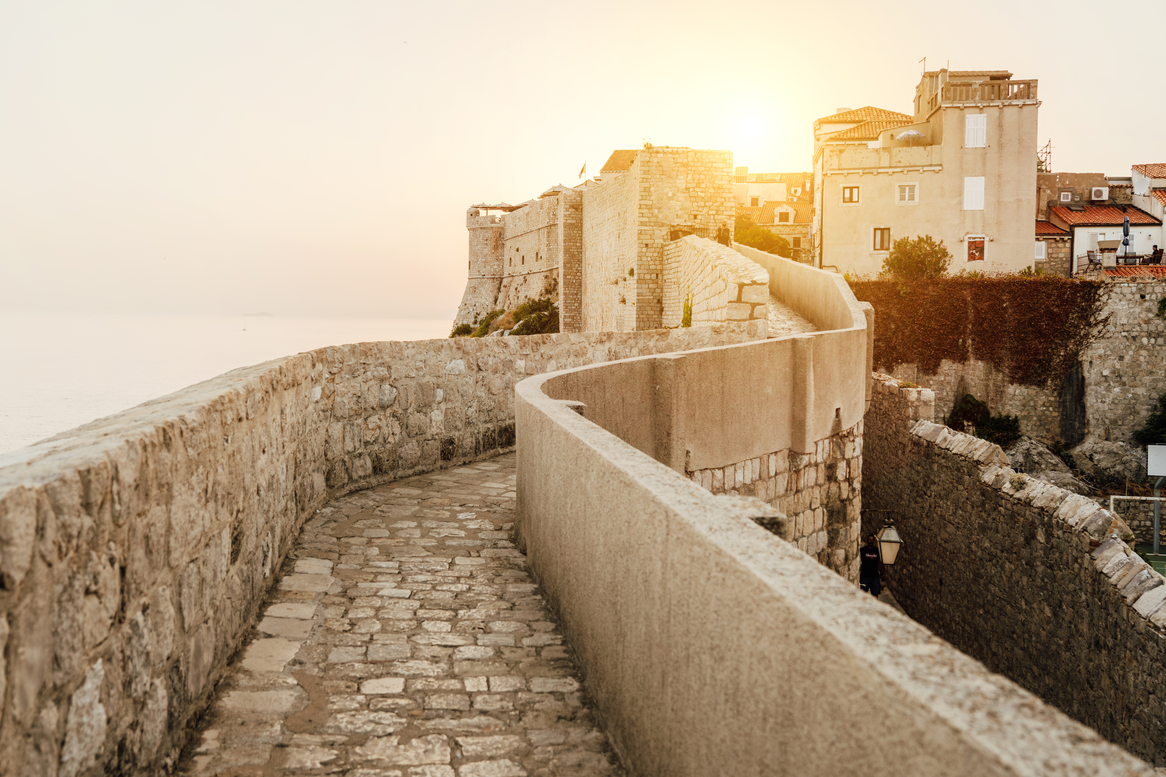 Dubrovnik City Walls and Old Town panoramic view