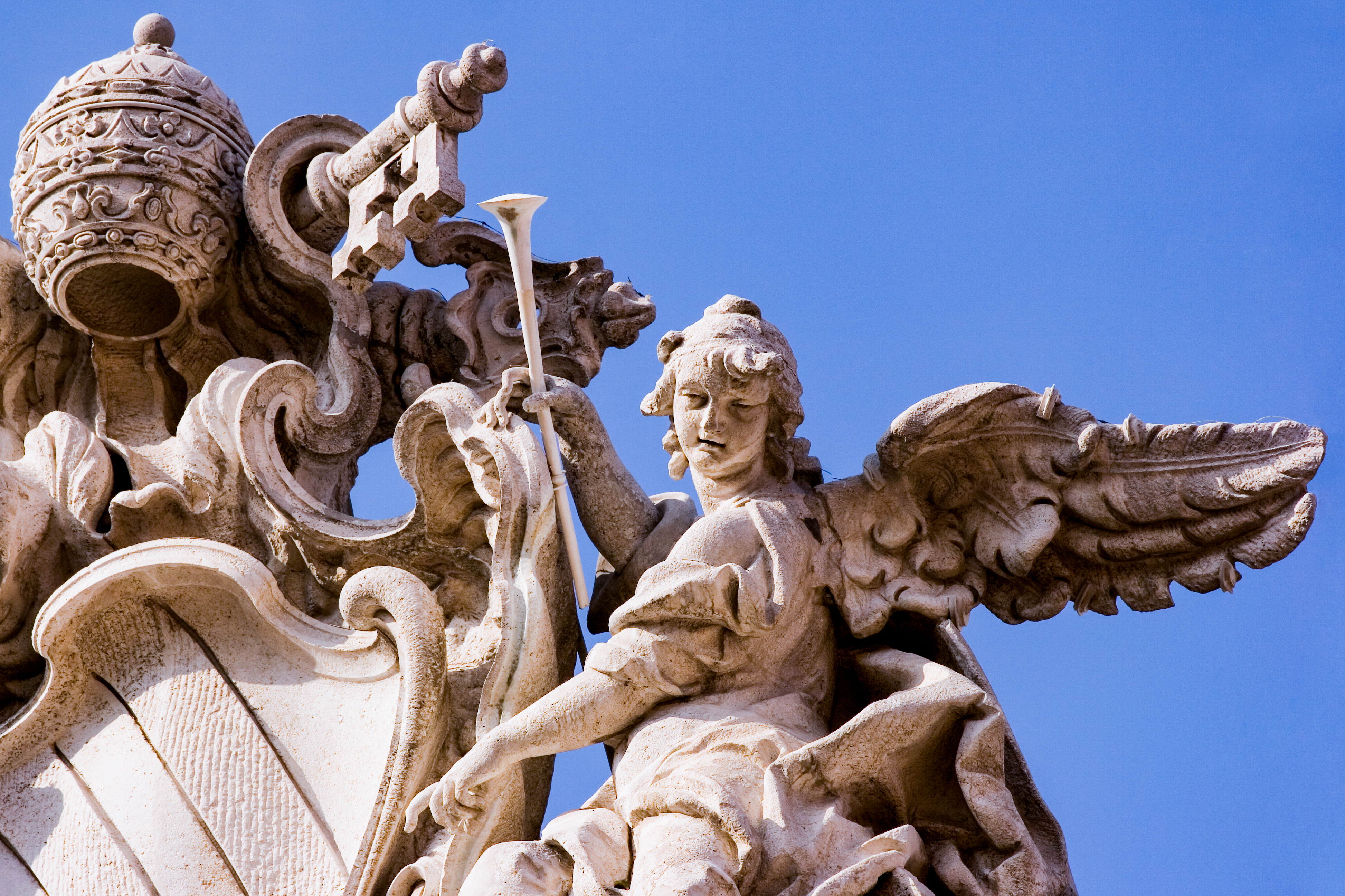 Details of trevi fountain