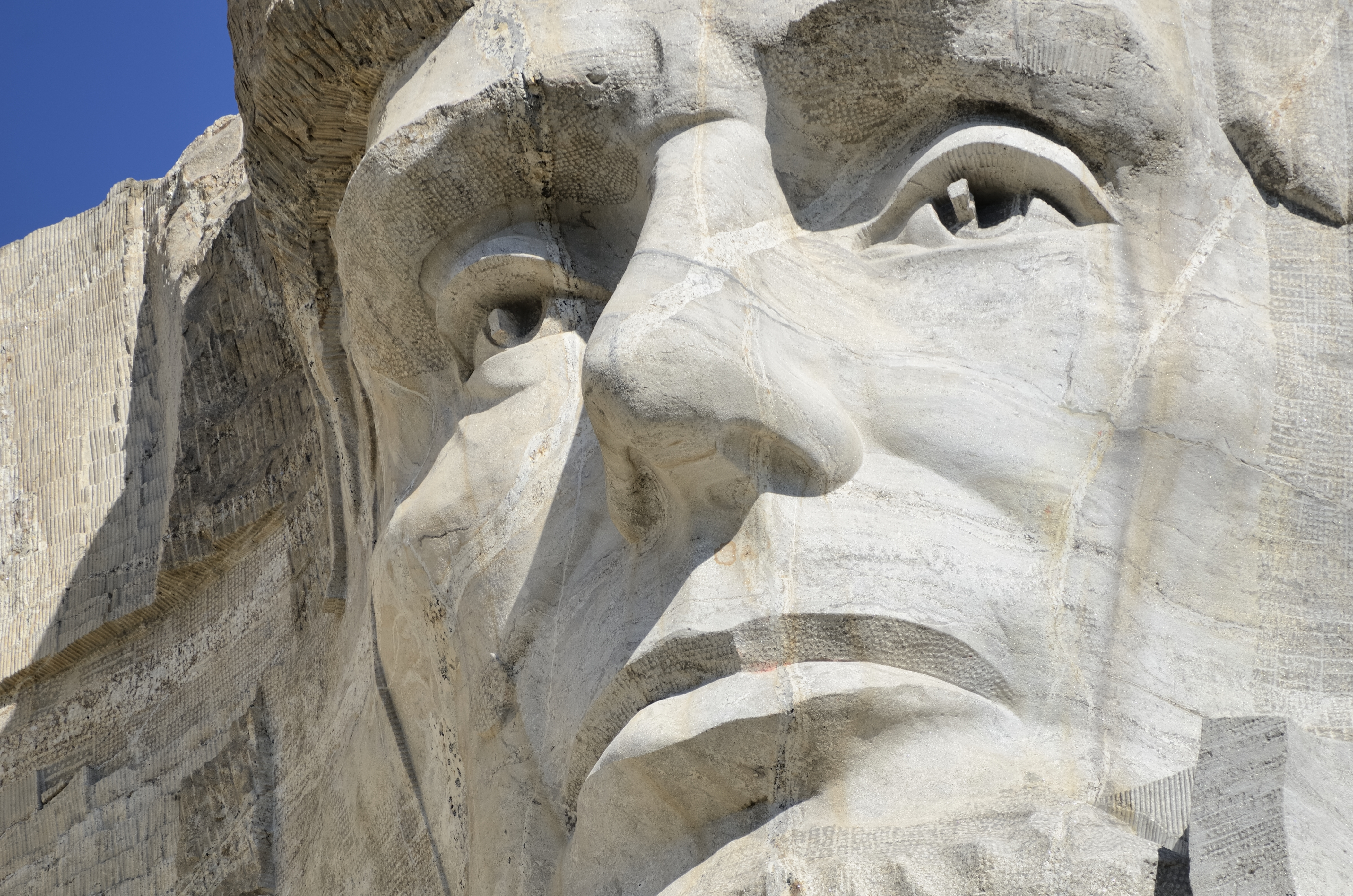 President Abraham Lincoln, part of the famous Mount Rushmore National Monument outside of Rapid City