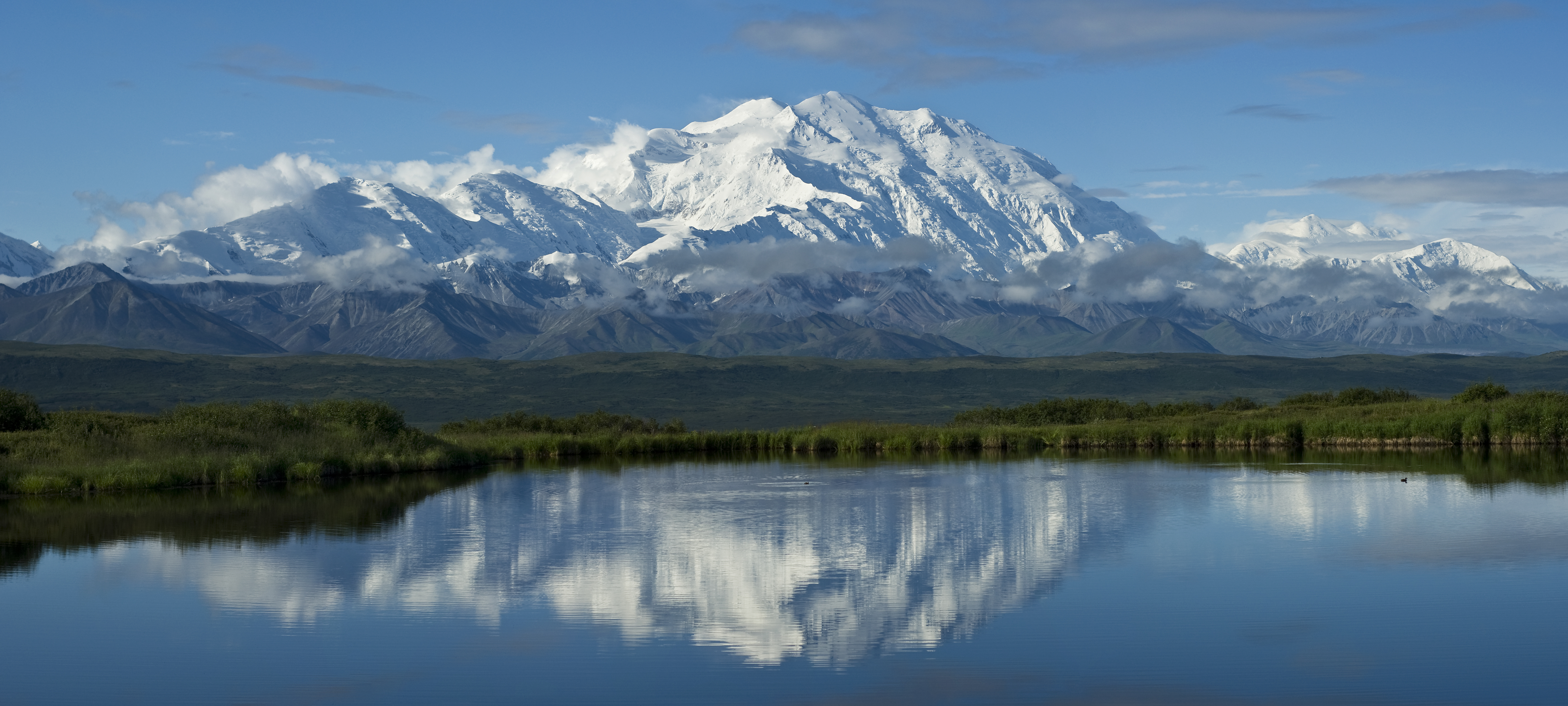 A panorama over Mount McKinley