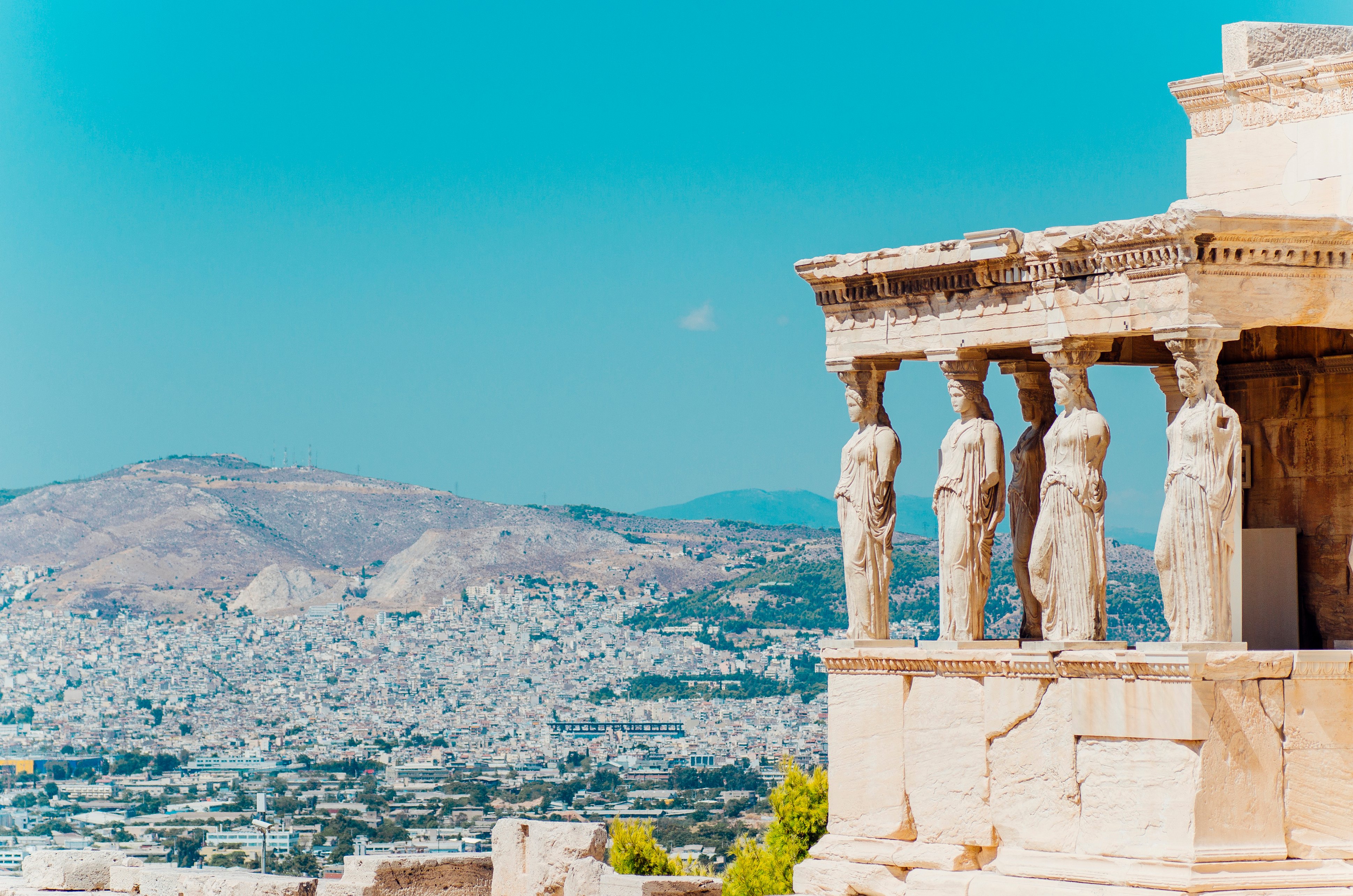 The Porch of the Maidens, The Erechtheion in the Acropolis hill