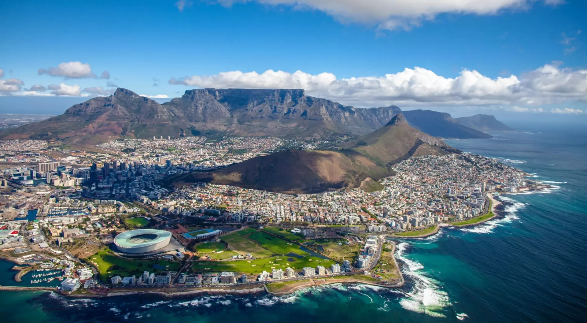 Cape Town, South Africa Aerial View of Cape Town, South Africa