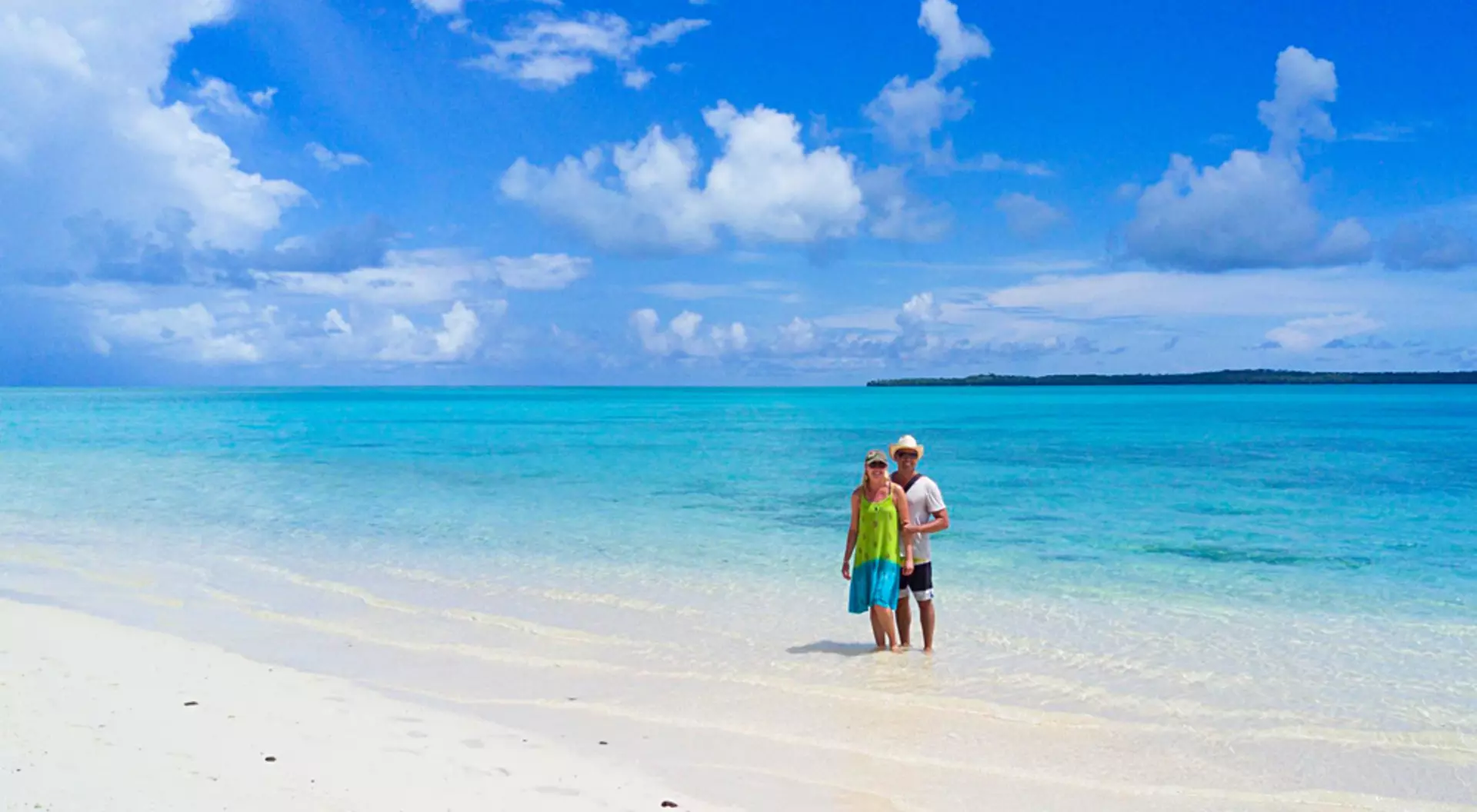 One Foot Island, Cook Islands Alejandro - Alejandro and Kasia on the Beach, One Foot Island, Cook Islands