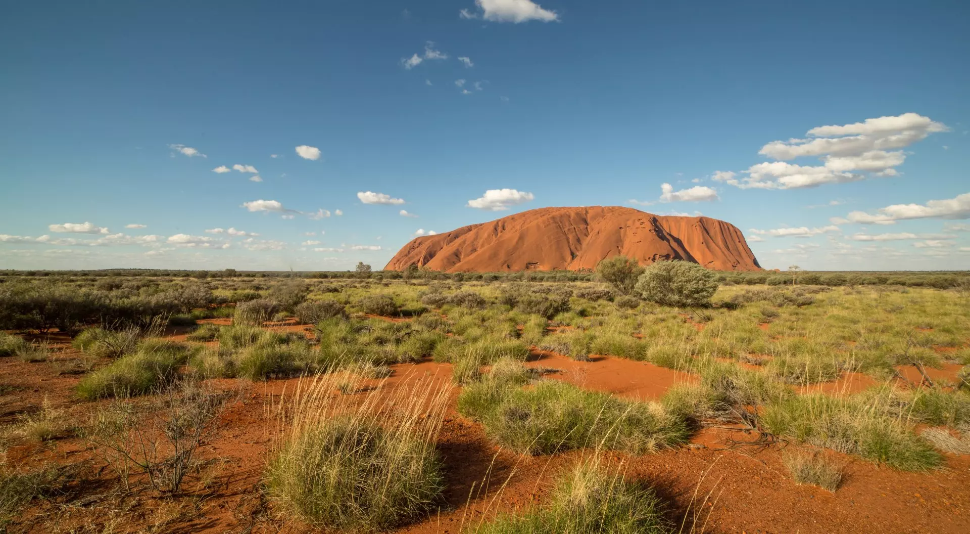 Ayers Rock or Uluru, Northern Territory, Australia landscape image at day time.