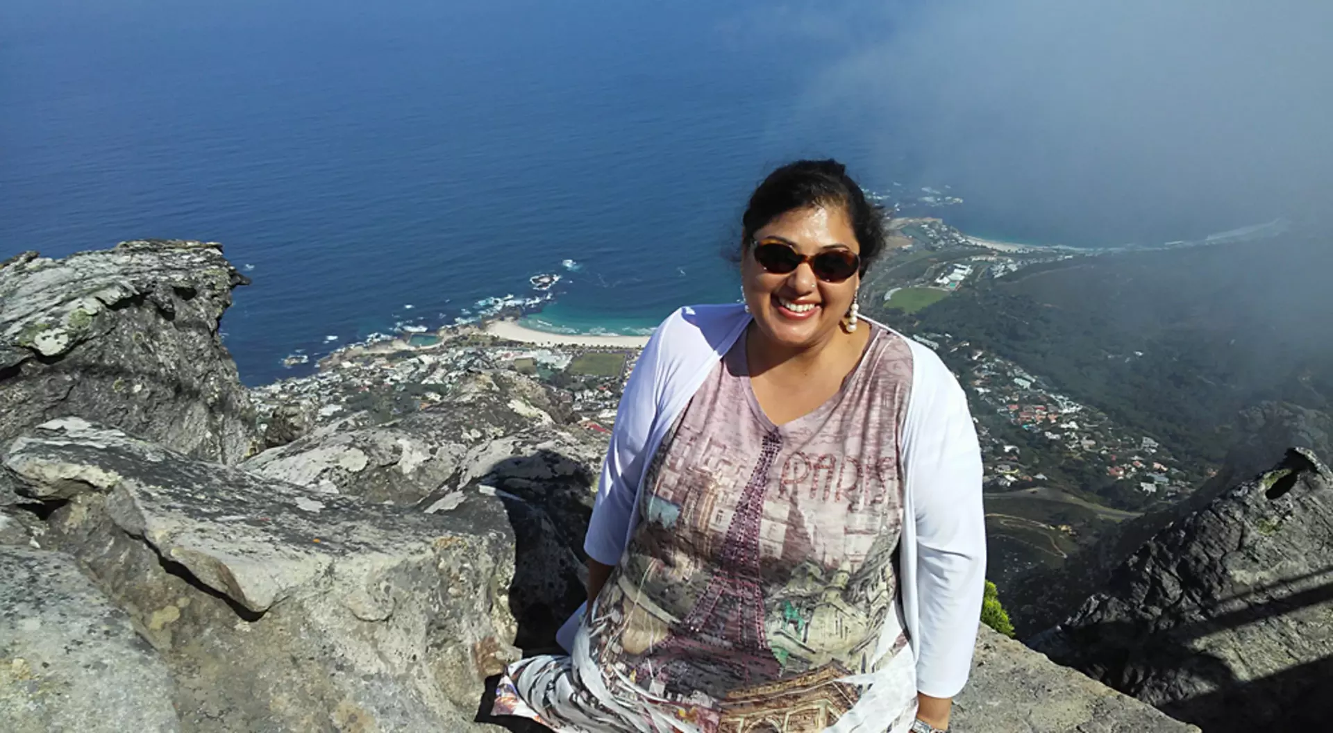 Cape Town, South Africa Bijal Kana - Bijal at the Top of Table Mountain in Cape Town, South Africa