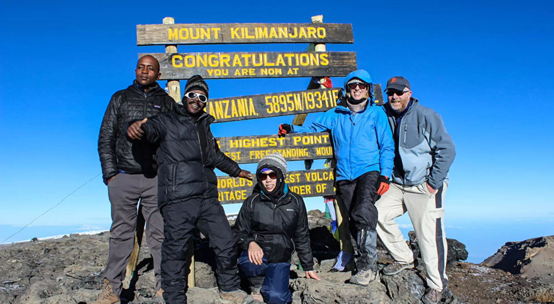 Tanzania Reaching the Summit of Mount Kilimanjaro, Tanzania