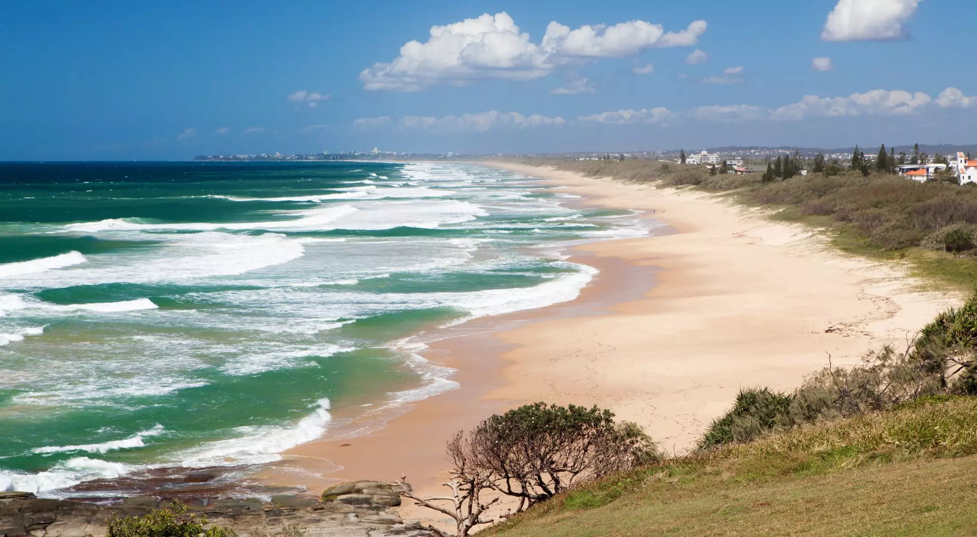 Caloundra beach from Point Cartwright on the Mooloolaba headland