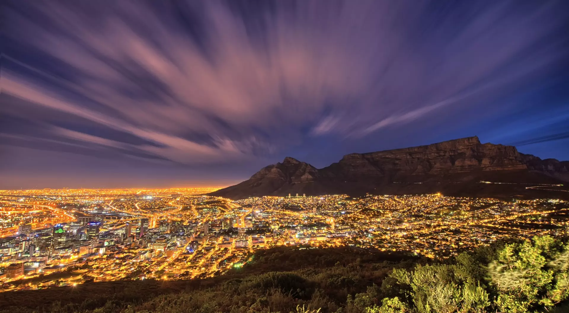 Cape Town at Night, South Africa