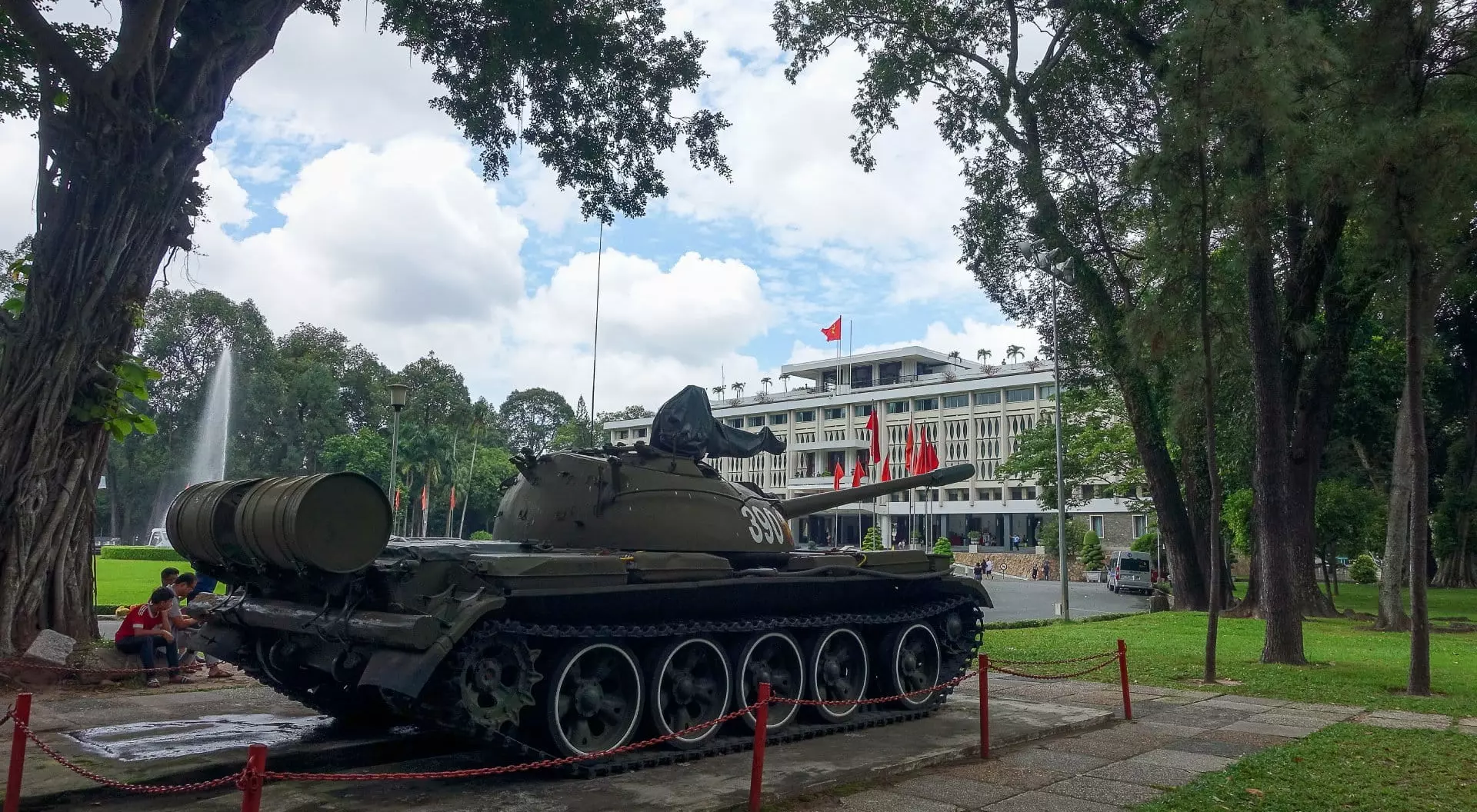Ho Chi Minh (Saigon), Vietnam Chinese tank on the yard of Reunification Palace, Ho Chi Minh (Saigon), Vietnam