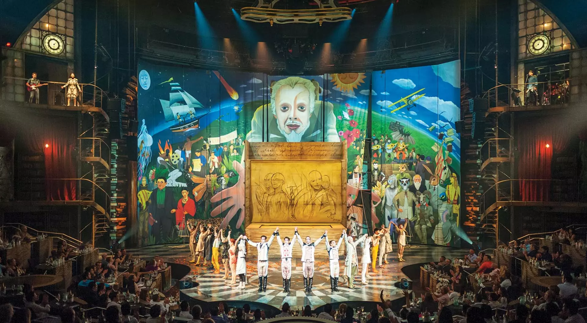 Cirque du Soleil JOYÀ The cast takes a bow after a performance of Cirque du Soleil's JOYÀ in Mexico