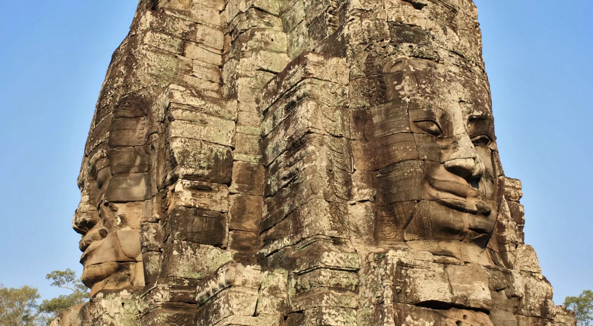 Face of Bayon at Angkor Wat