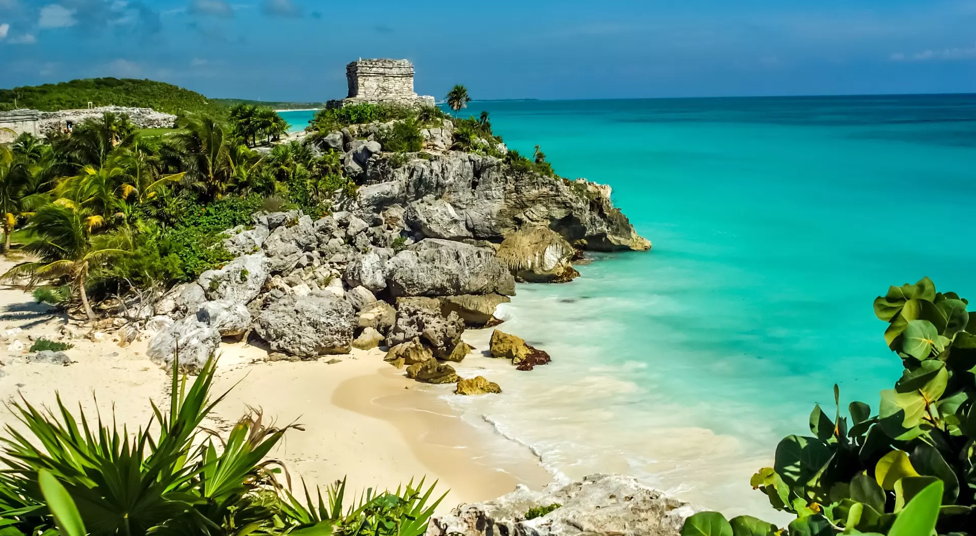 God of Winds Temple at Tulum Ruins, Tulum, Yucatan Peninsula, Mexico