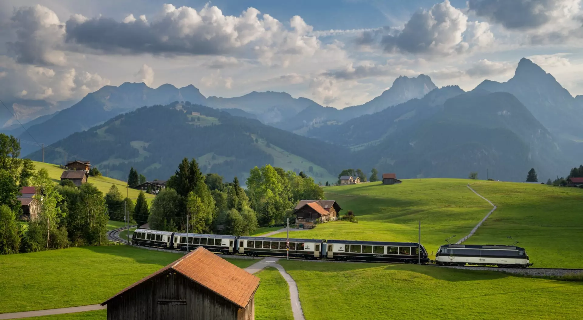 Switzerland Golden Express Train