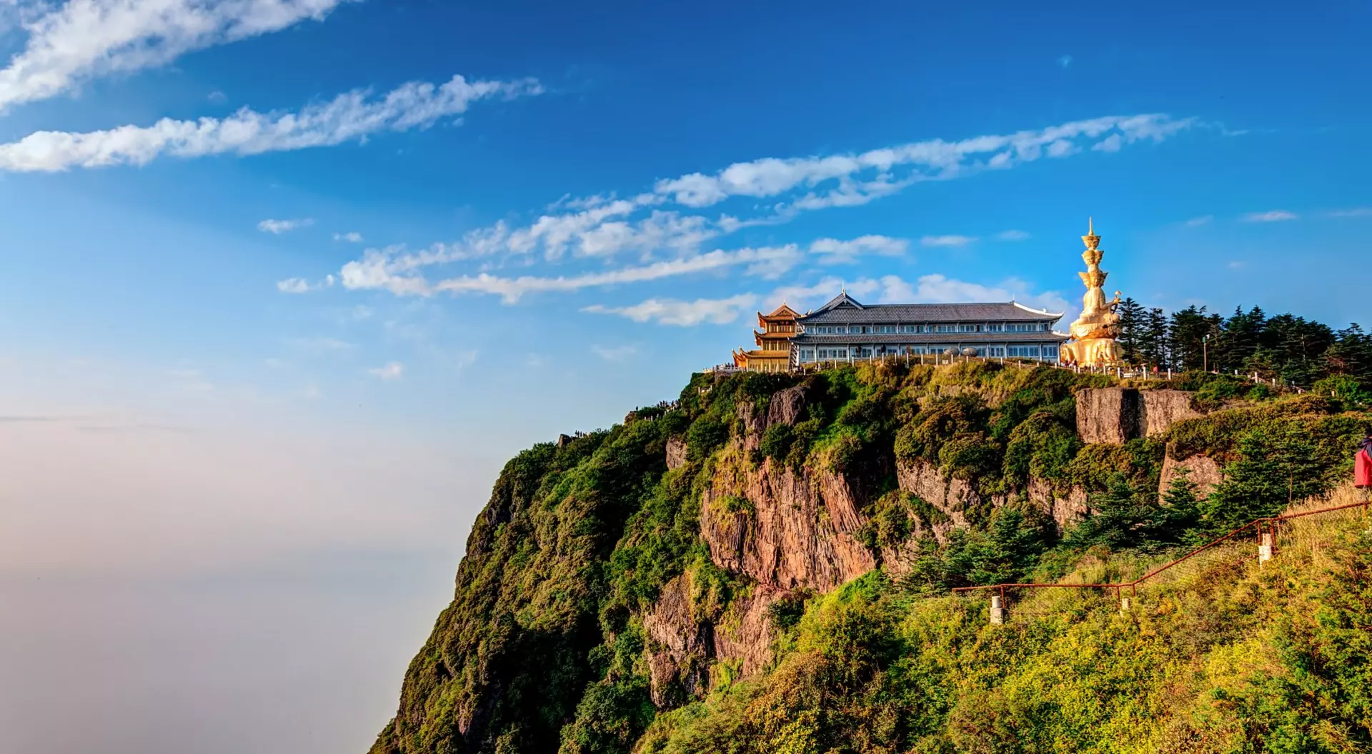 Mount Emei (Emeishan), China Golden Temple at Golden Summit, Mount Emei (Emeishan), China