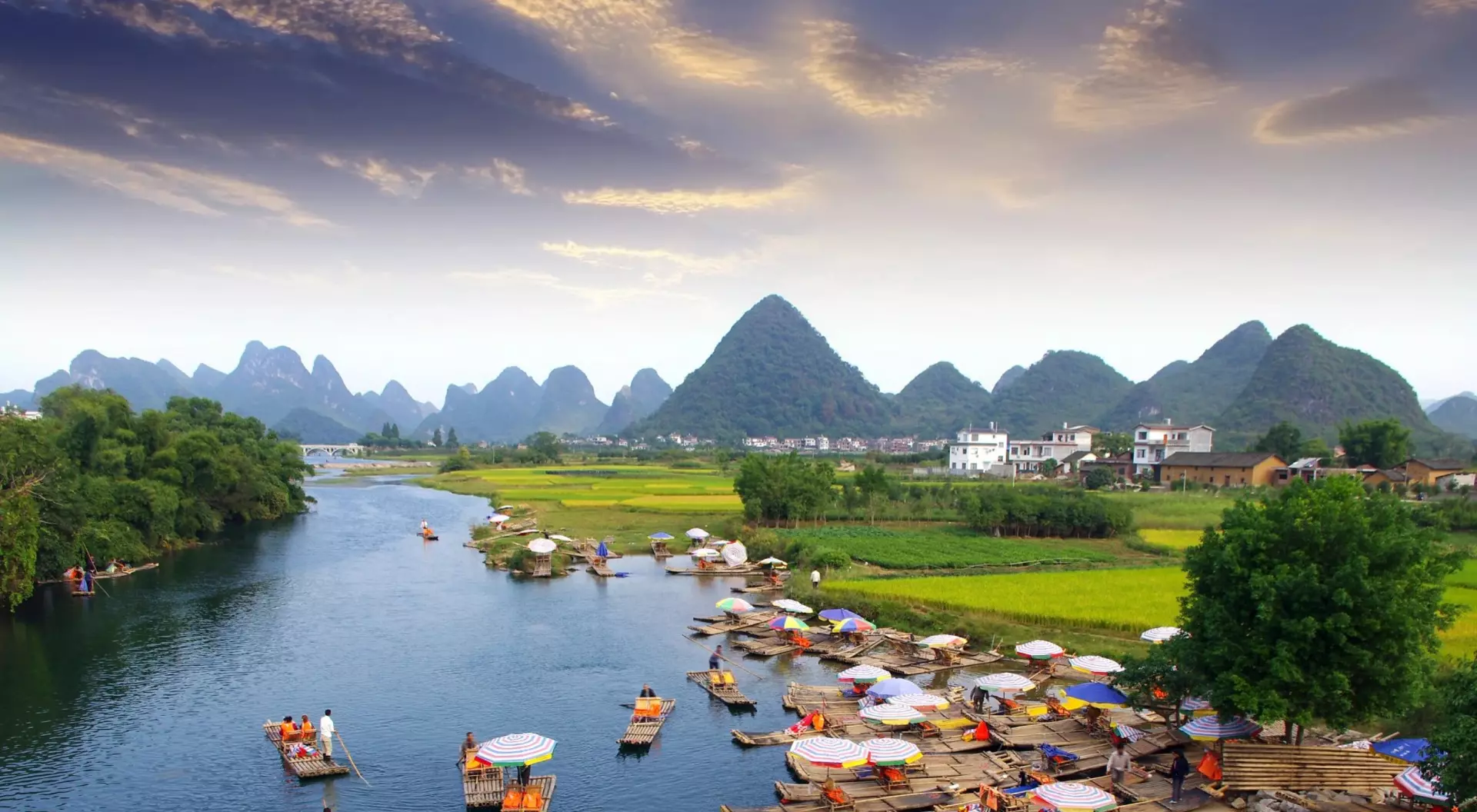 China Guilin and Li River Landscape, China