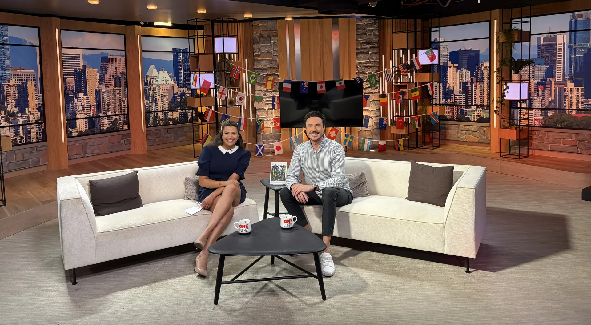 CTV Morning Live Vancouver's Mona Mahmoud with Editor and Chief of Globetrotting Magazine Mitchell Alexander.