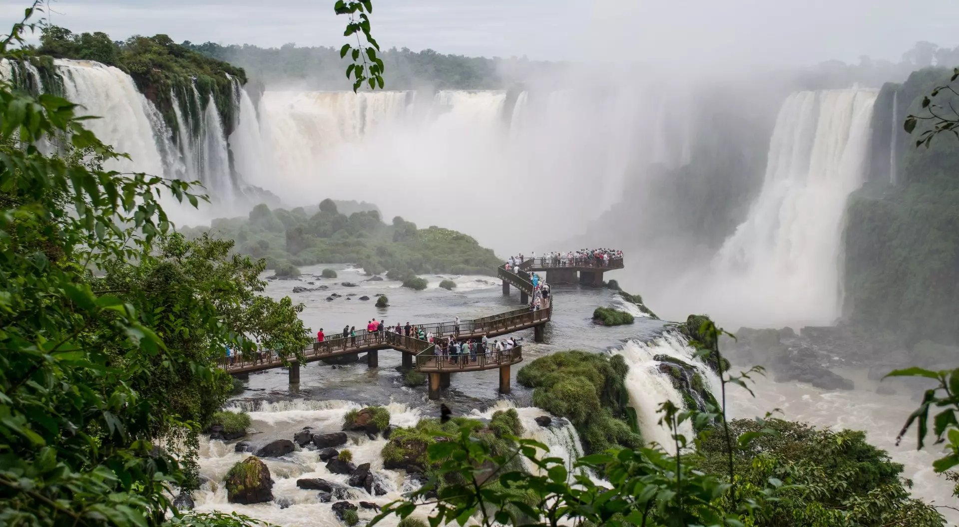 Iguazu Falls National Park between Brazil and Argentina 