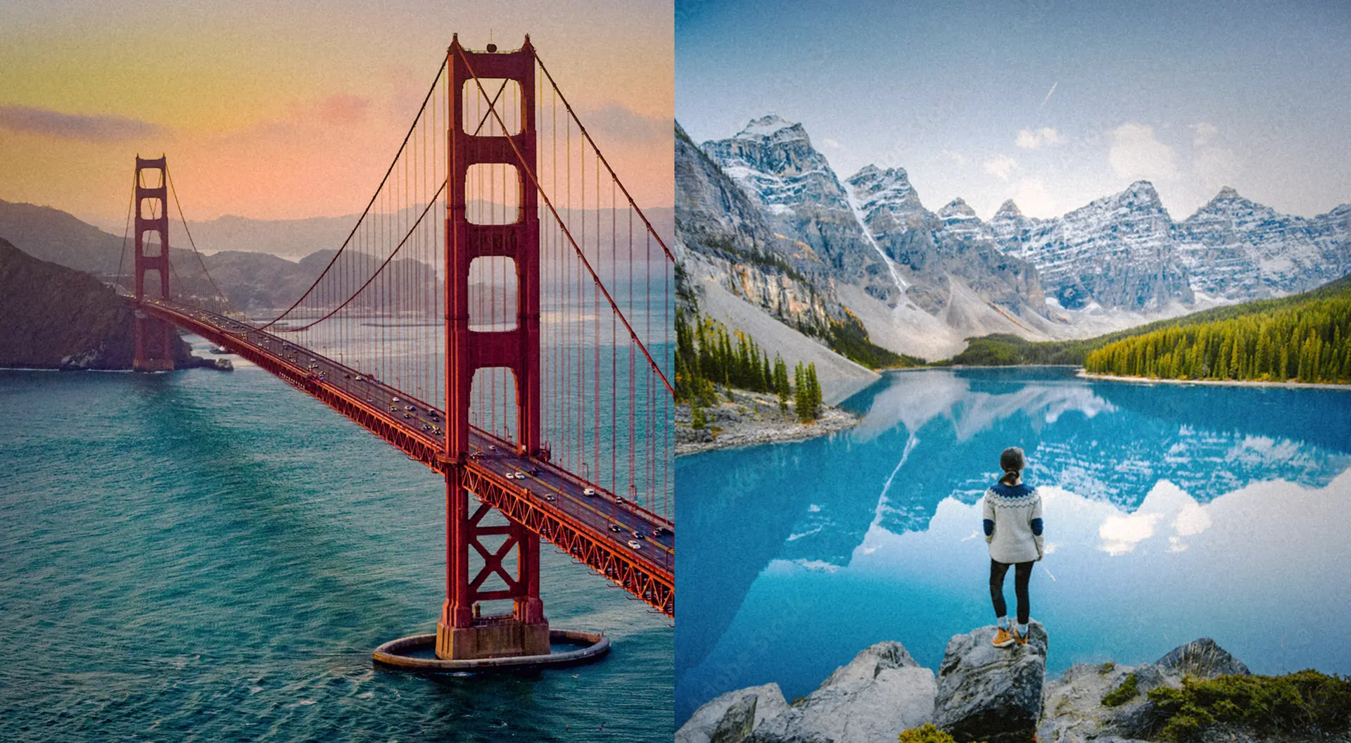 From the San Fransisco Bay to the turquoise waters of Banff’s Moraine Lake, the USA and Canada have been Goway country since the 1970s.