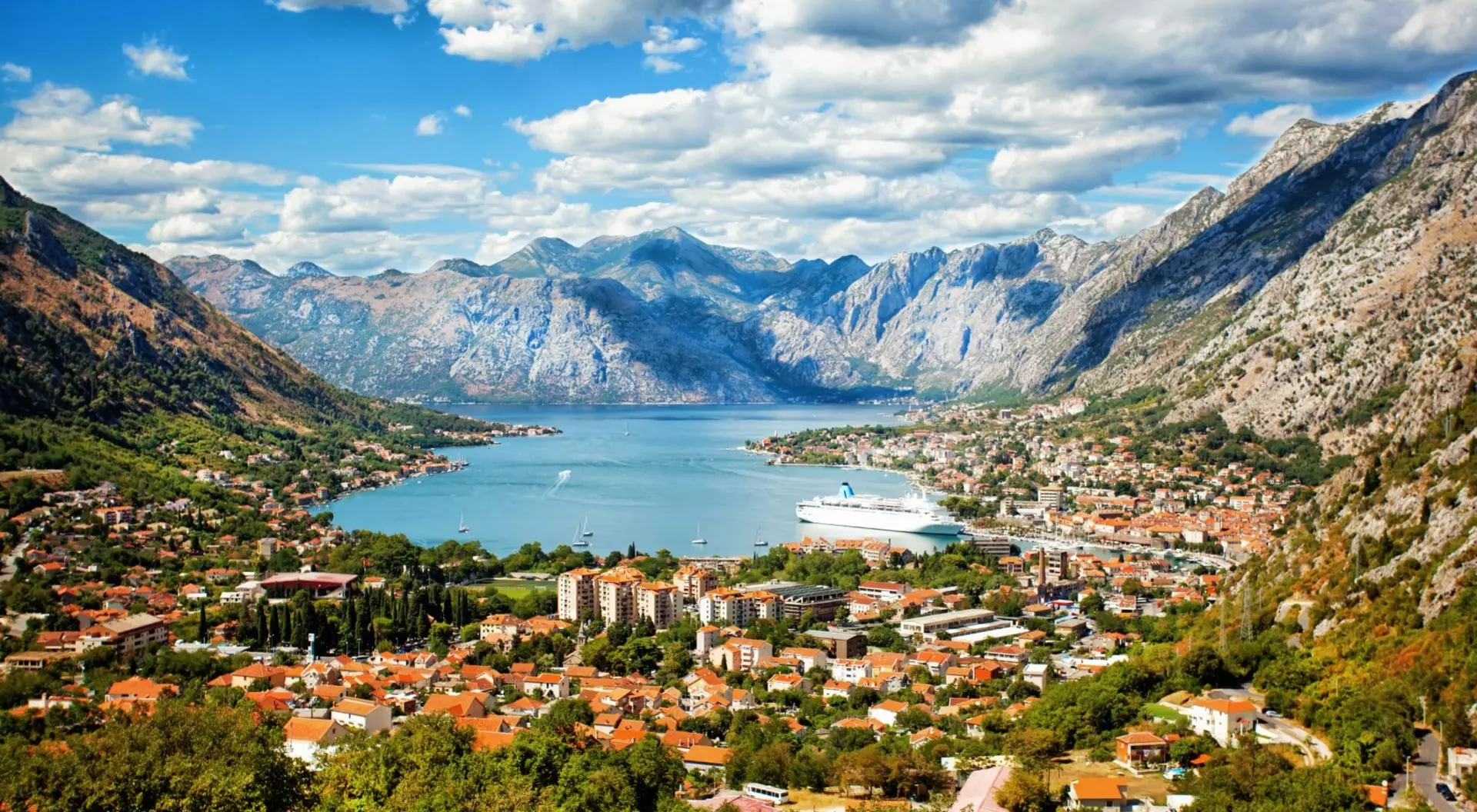 Kotor on a beautiful summer day, Montenegro