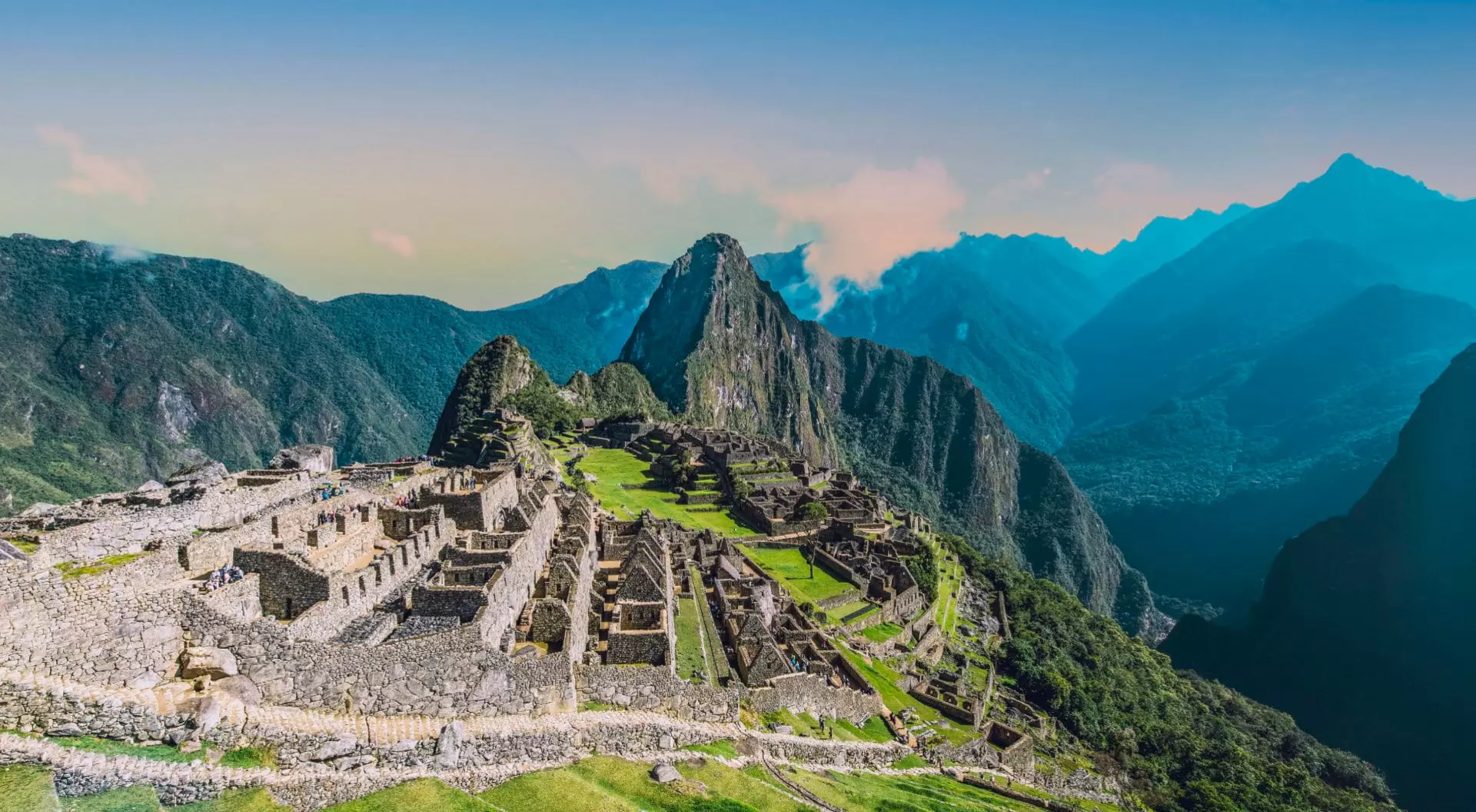 Machu Picchu, the city of the Inca Empire hidden high up in the Andean mountains.