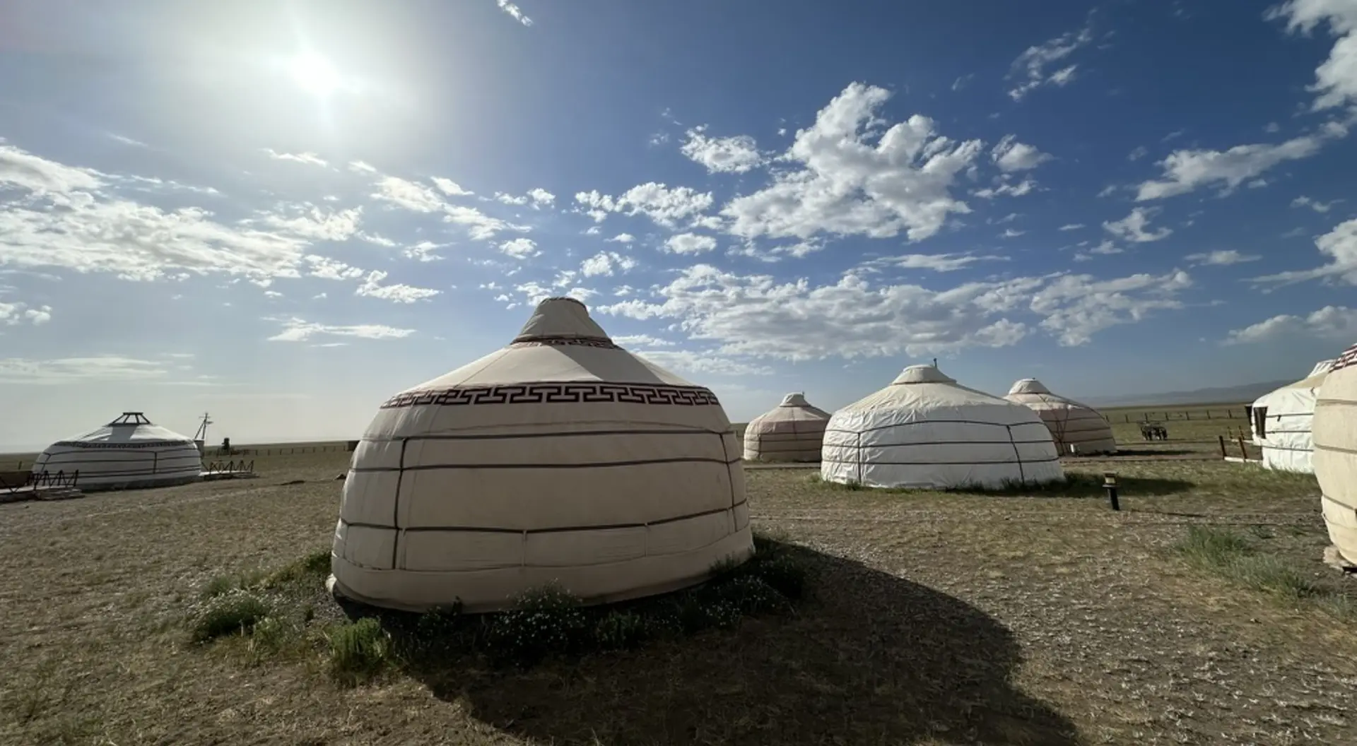 Mongolia is scattered with ger camps where nomads live on the steppe.
