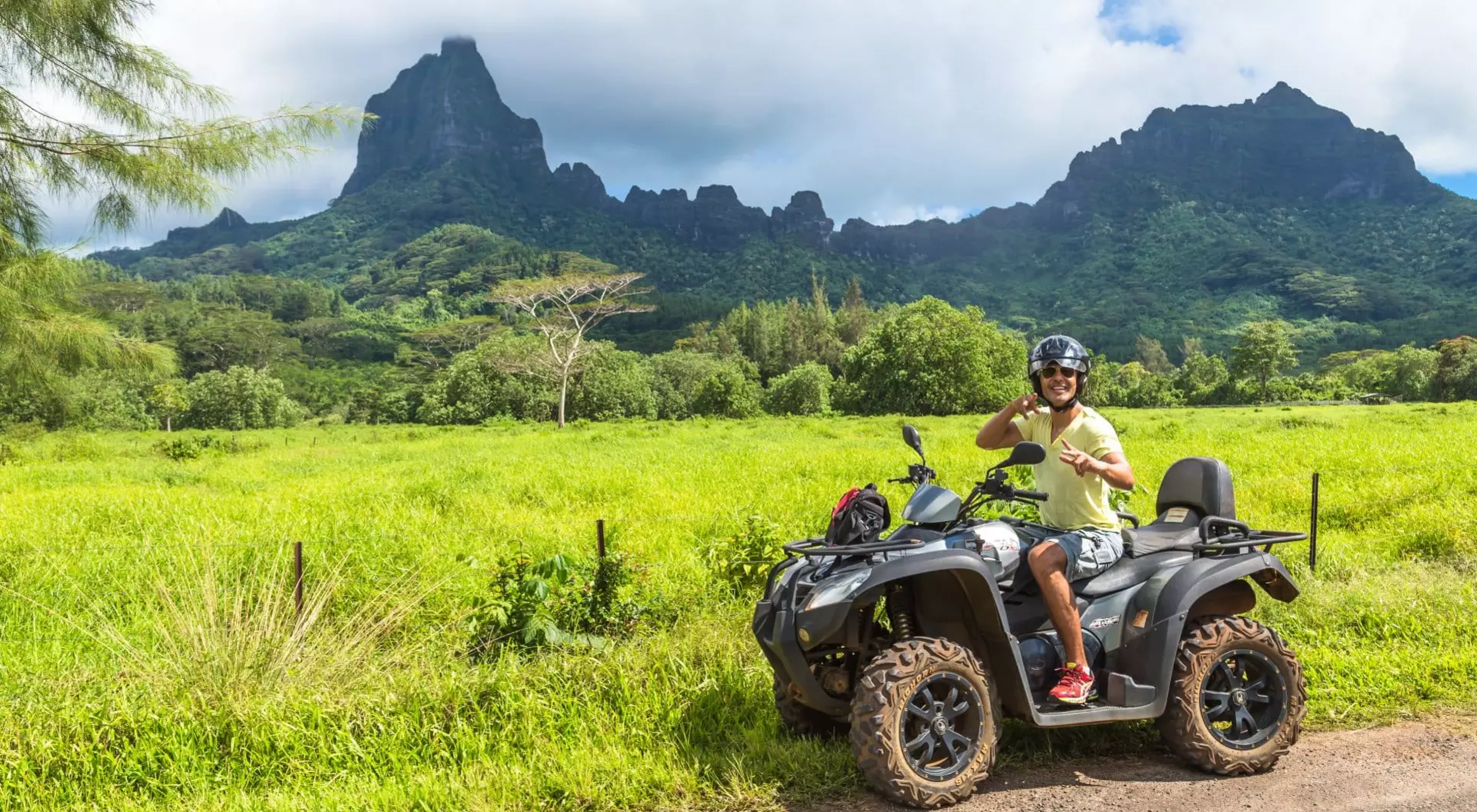 Moorea Island in the French Polynesia