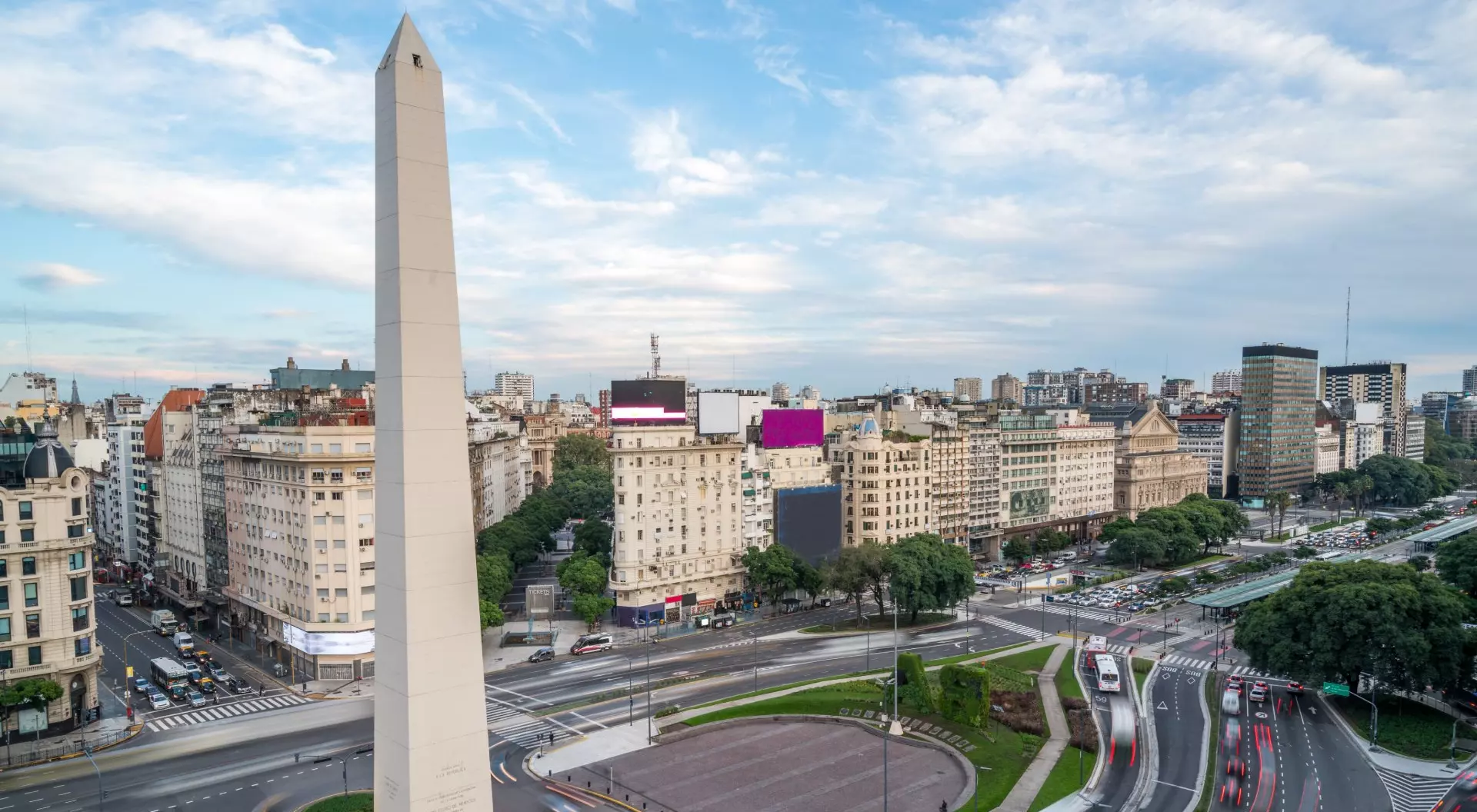 Obelisk of Buenos Aires, centre of the city, Argentina