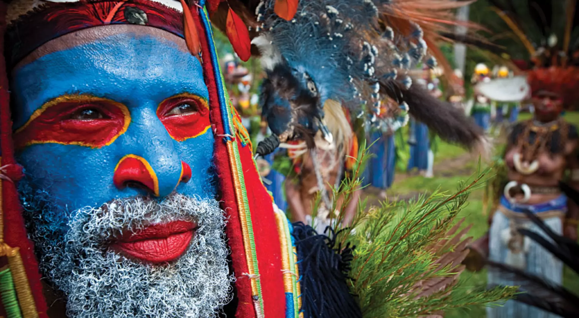 Papua New Guinea Papua New Guinea Man in Blue Paint