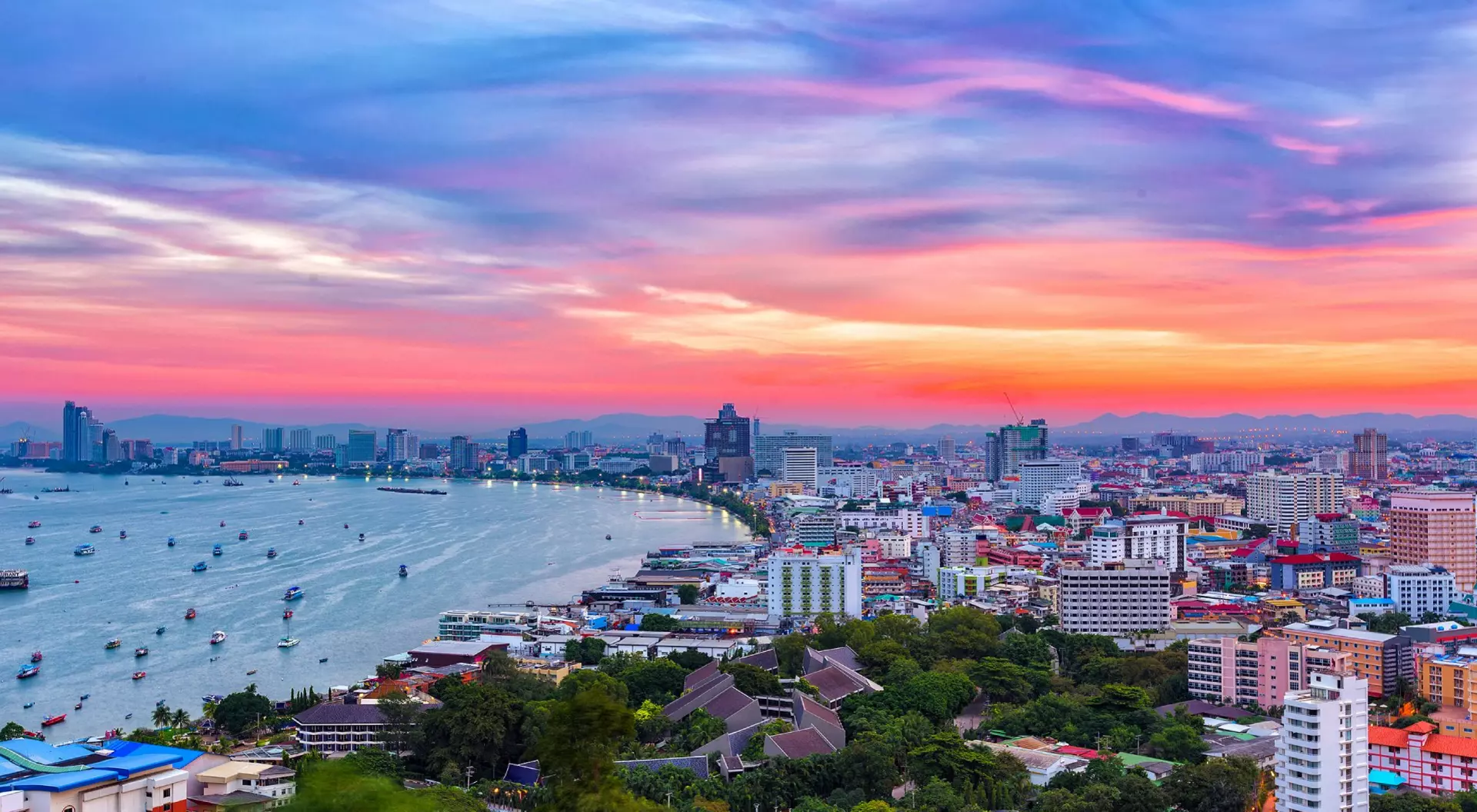 Pattaya, Thailand Pattaya at Twilight, Thailand