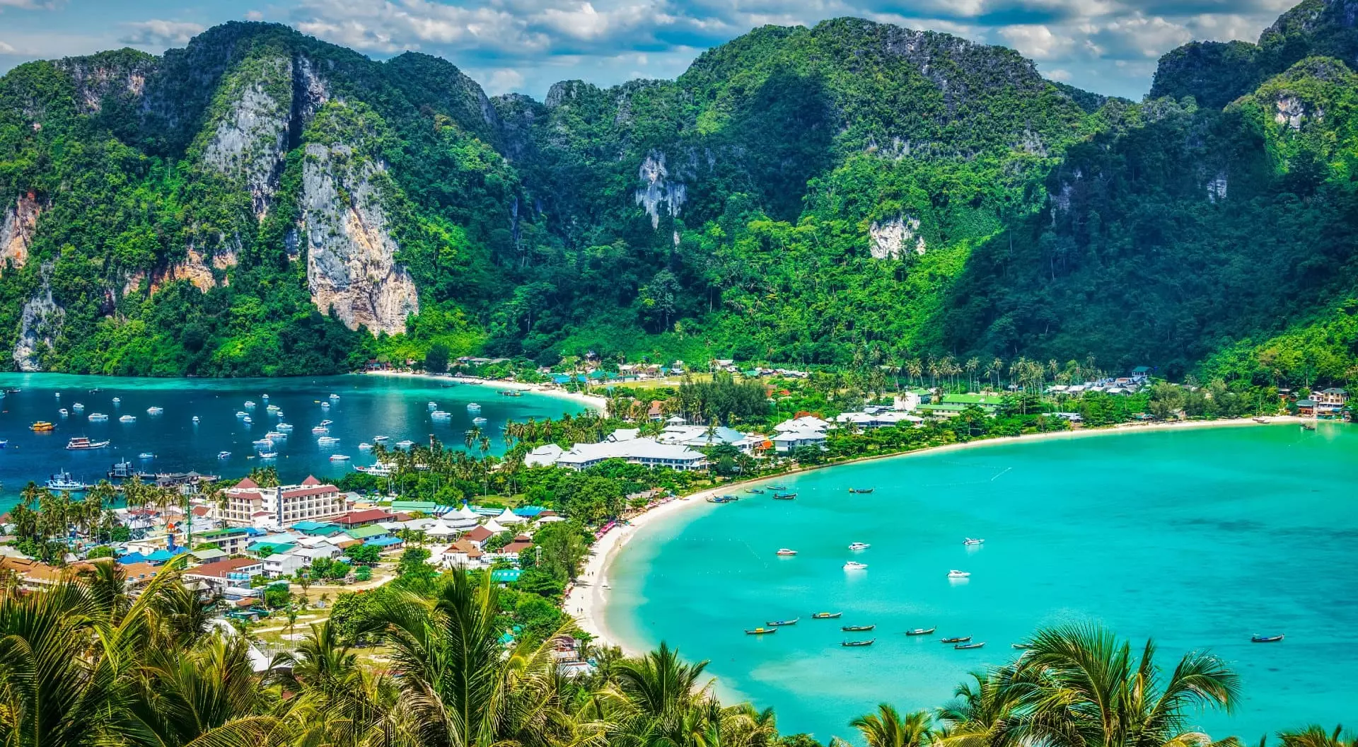 Phi Phi Island, Thailand Phi Phi island seen from Phi Phi Viewpoint, Krabi Province, Thailand