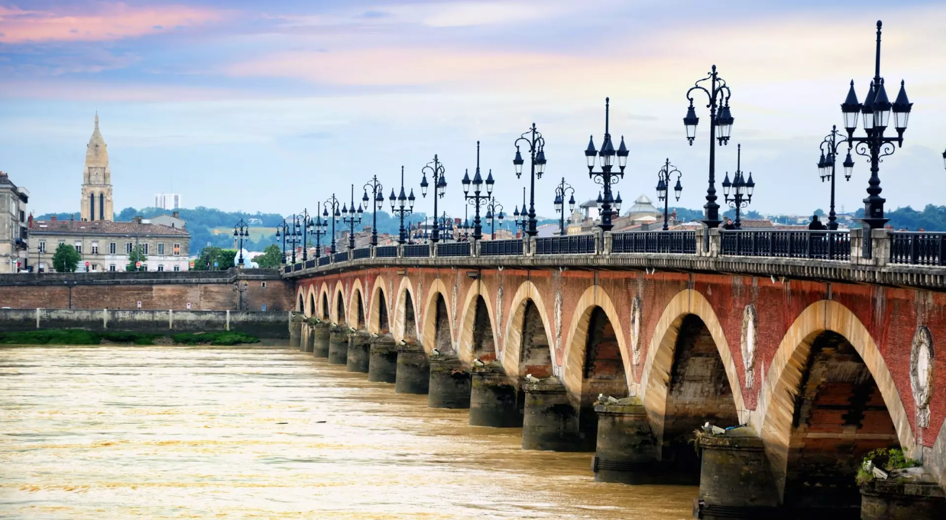 Pont de Pierre in Bordeaux - Aquitaine, France